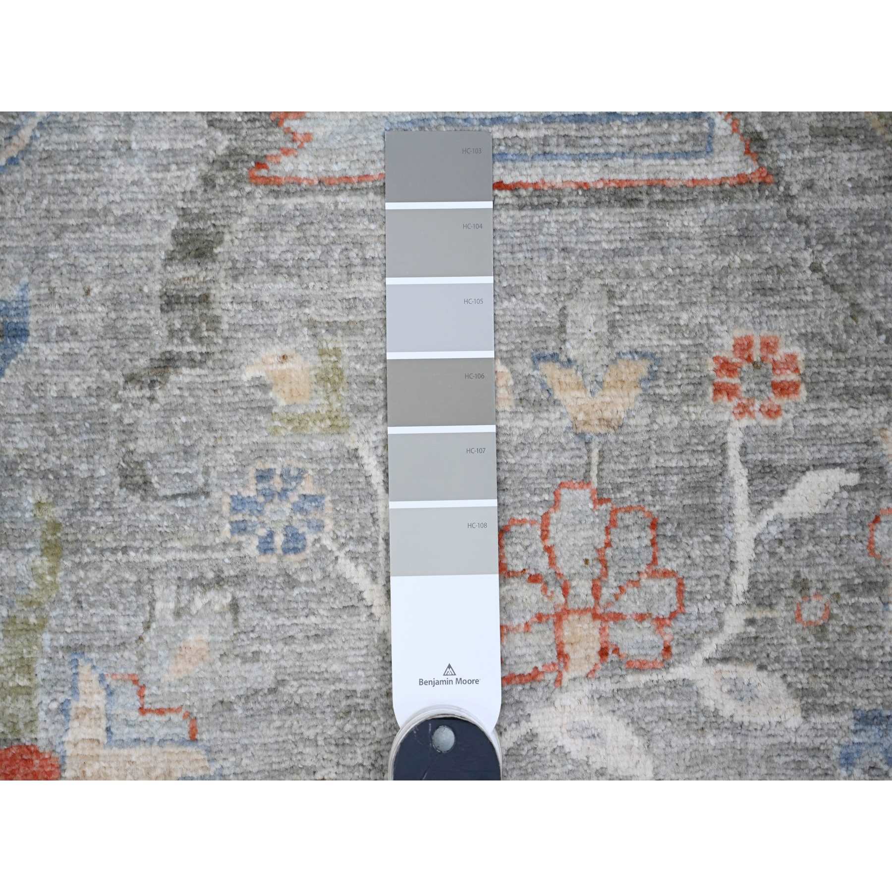 Oushak-And-Peshawar-Hand-Knotted-Rug-443215