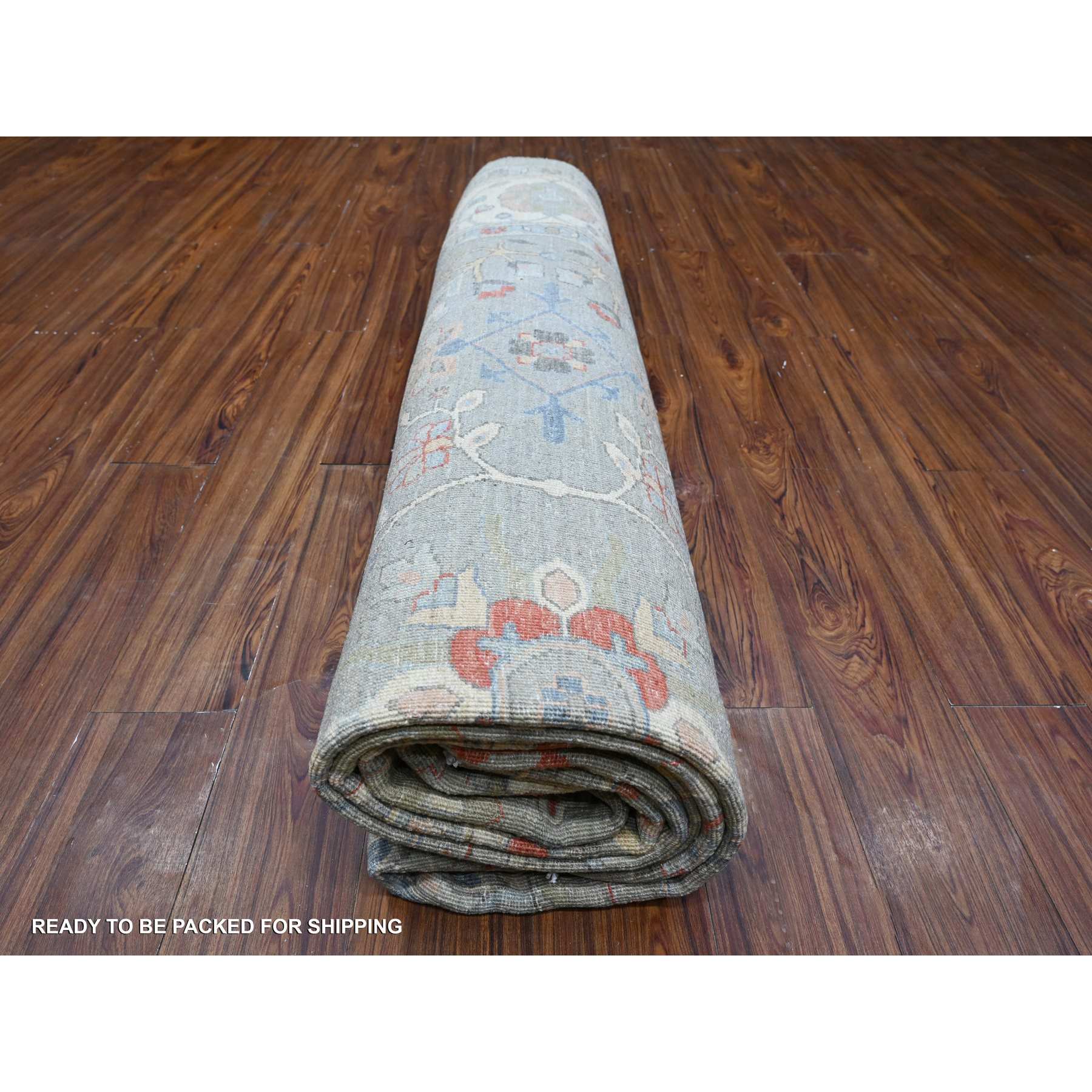 Oushak-And-Peshawar-Hand-Knotted-Rug-443215