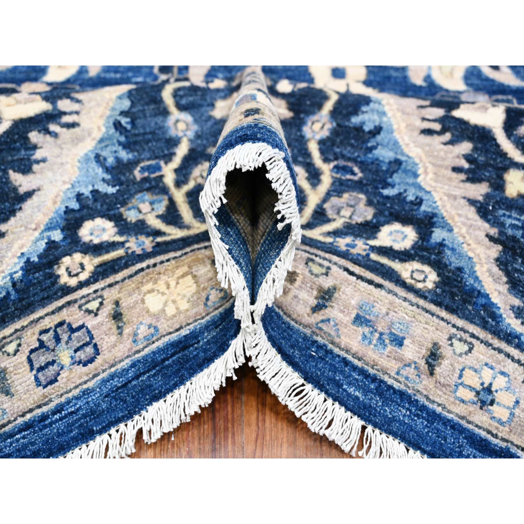 Oushak-And-Peshawar-Hand-Knotted-Rug-443230