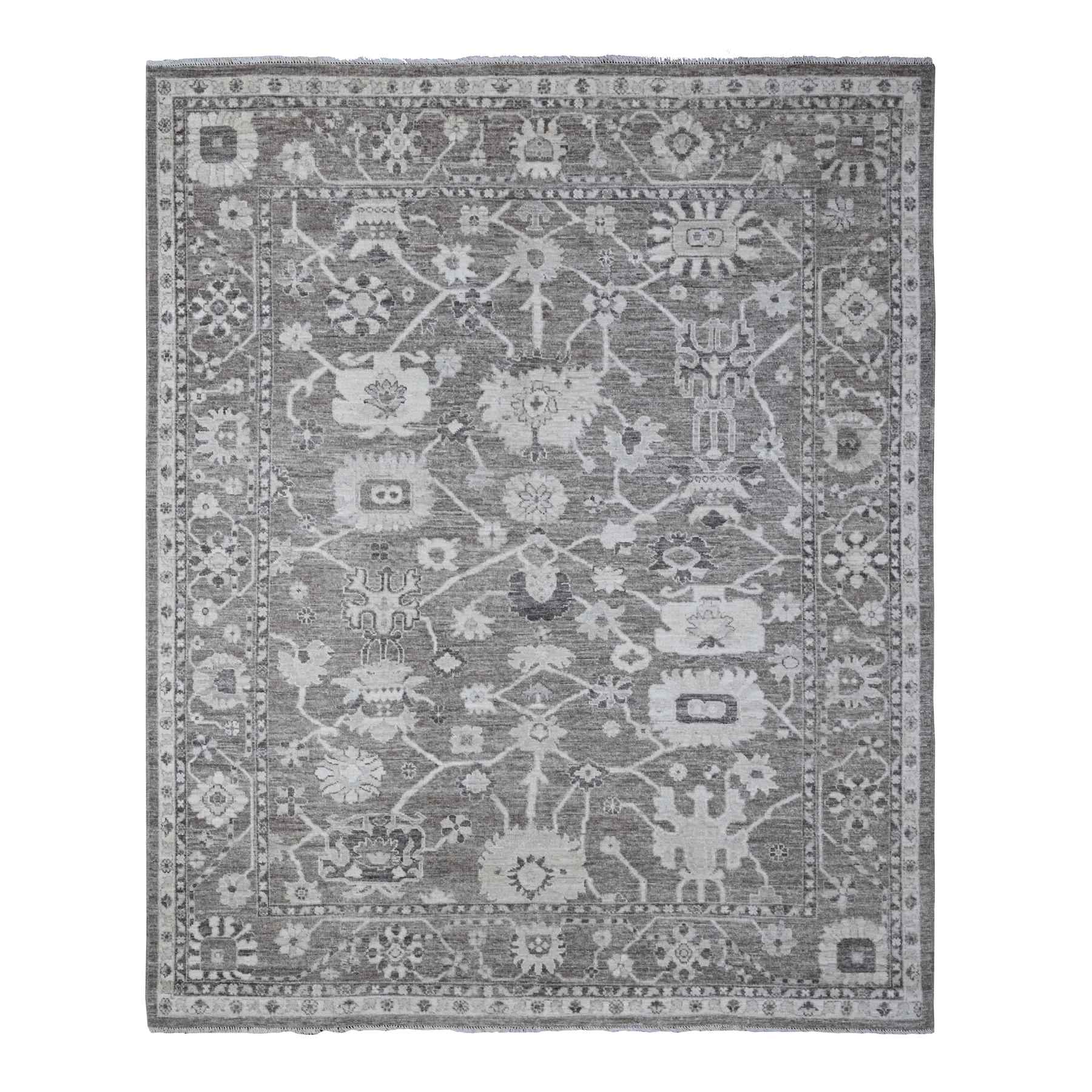 Oushak-And-Peshawar-Hand-Knotted-Rug-443250