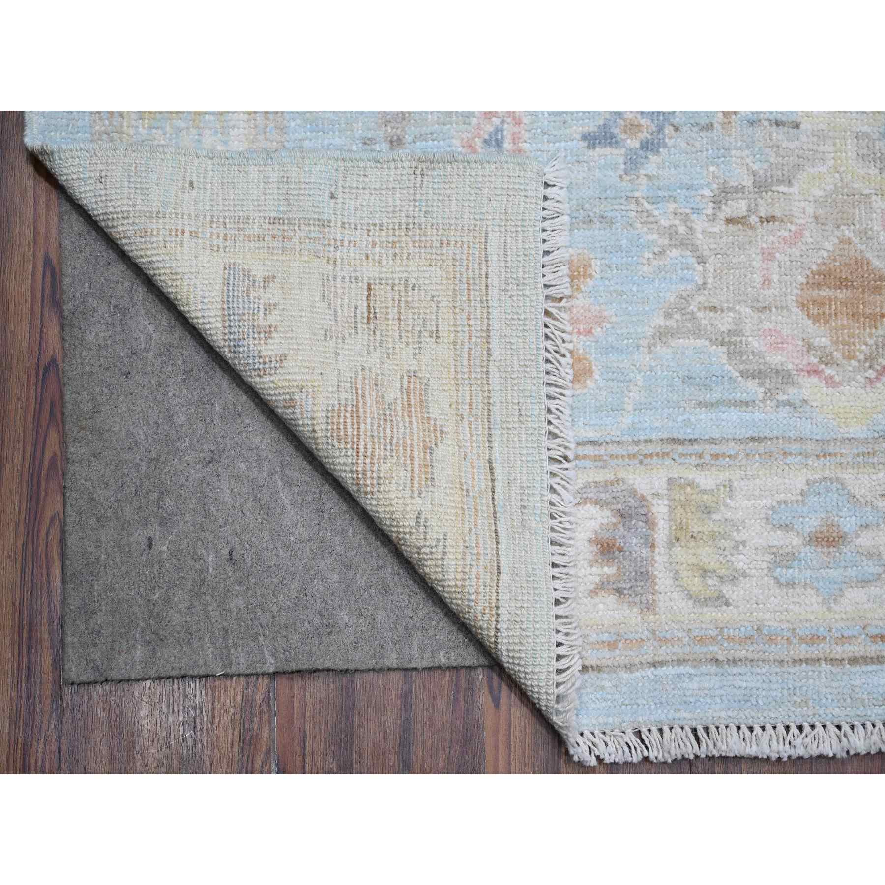 Oushak-And-Peshawar-Hand-Knotted-Rug-443265