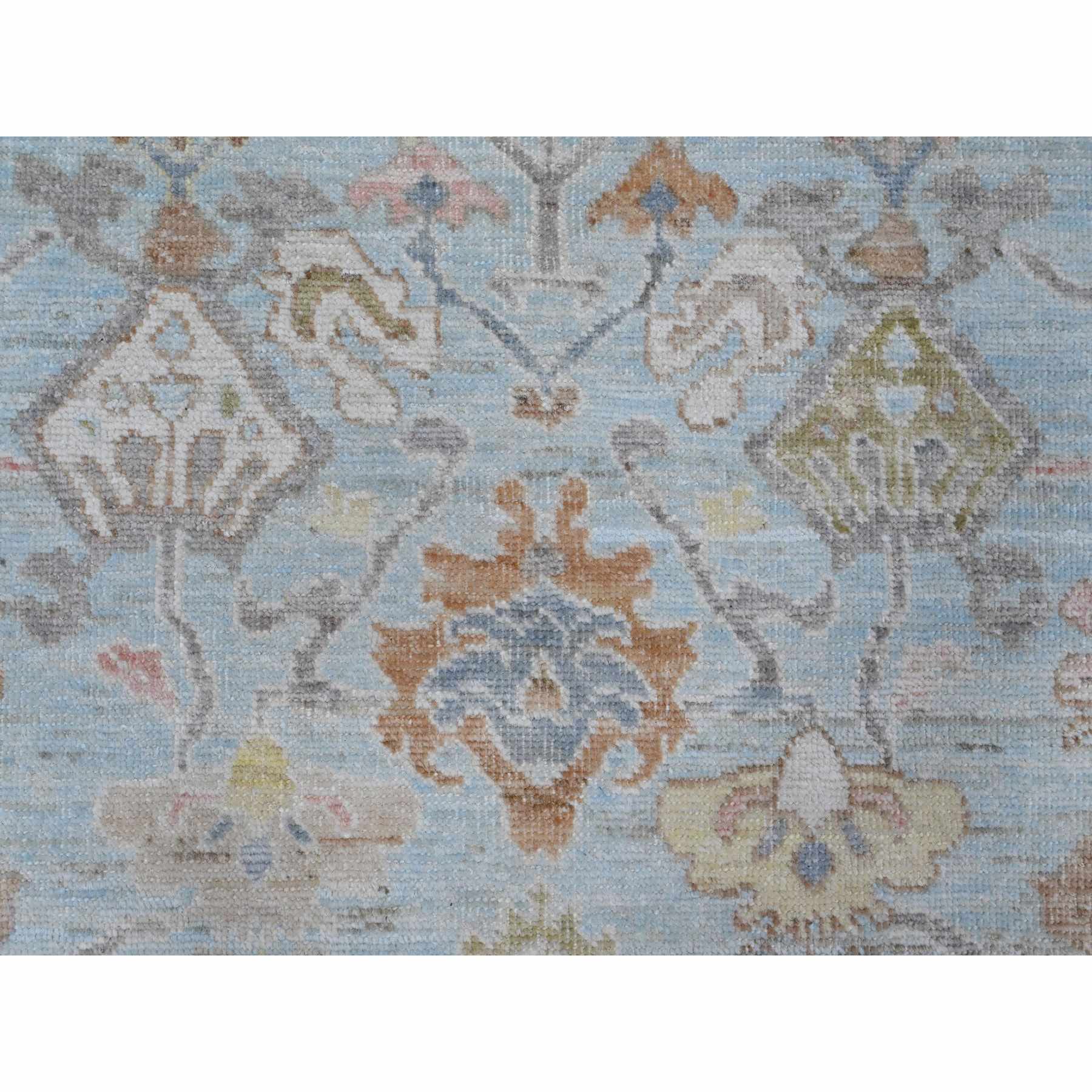 Oushak-And-Peshawar-Hand-Knotted-Rug-443265