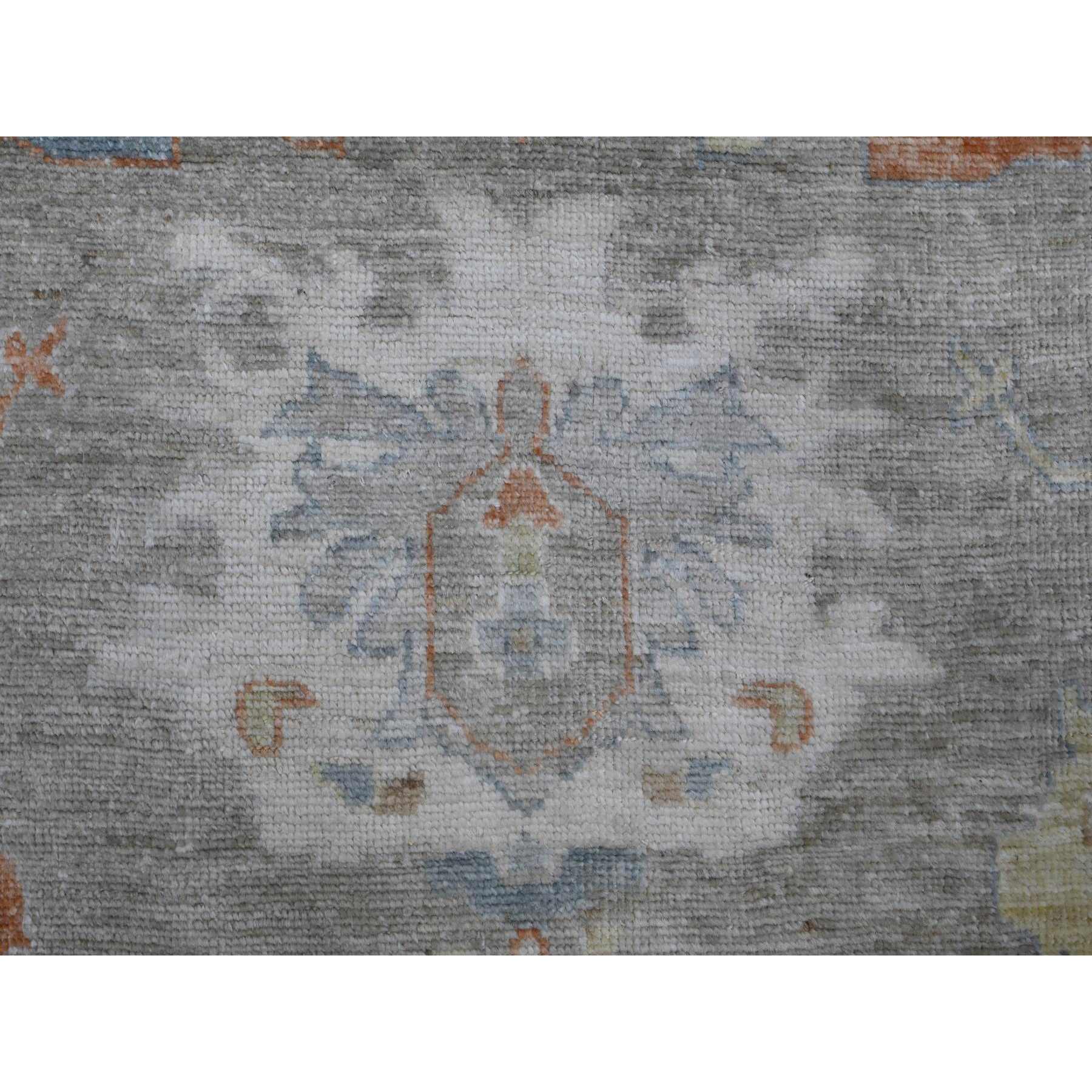 Oushak-And-Peshawar-Hand-Knotted-Rug-443280