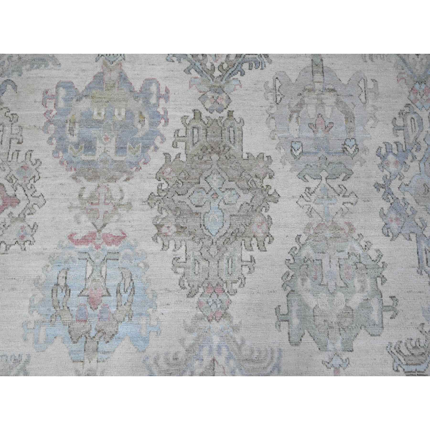 Oushak-And-Peshawar-Hand-Knotted-Rug-443400