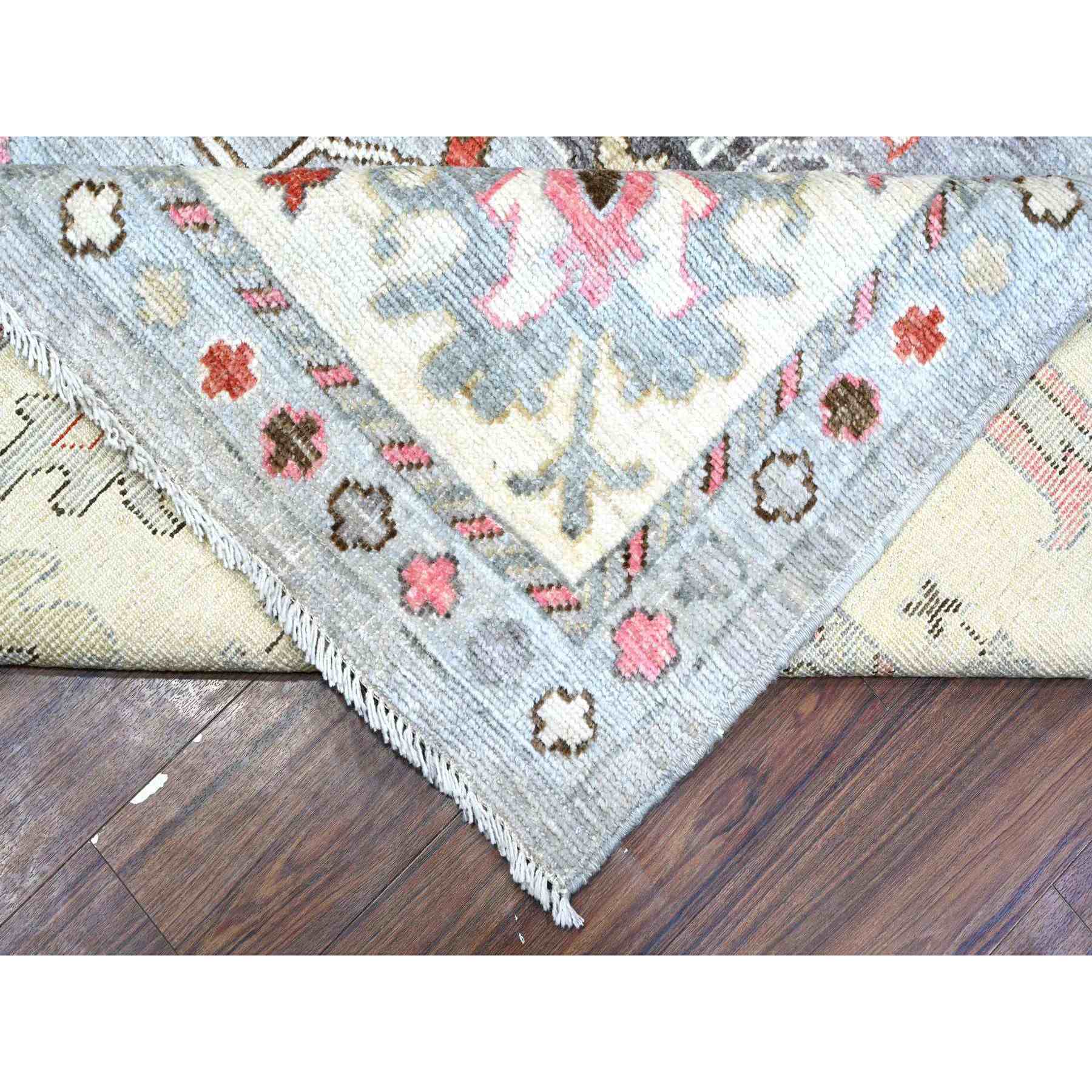 Oushak-And-Peshawar-Hand-Knotted-Rug-443415