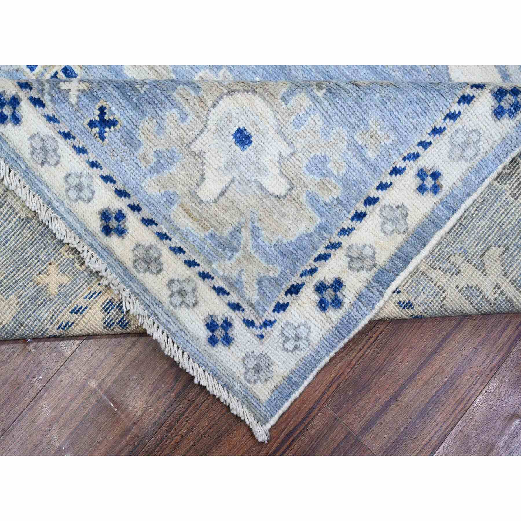 Oushak-And-Peshawar-Hand-Knotted-Rug-443435