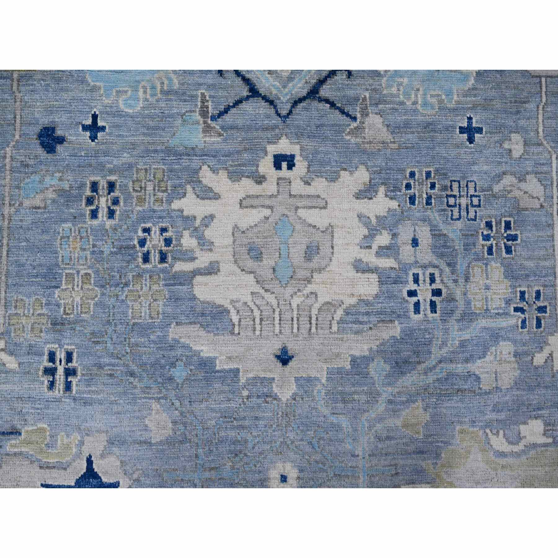 Oushak-And-Peshawar-Hand-Knotted-Rug-443435