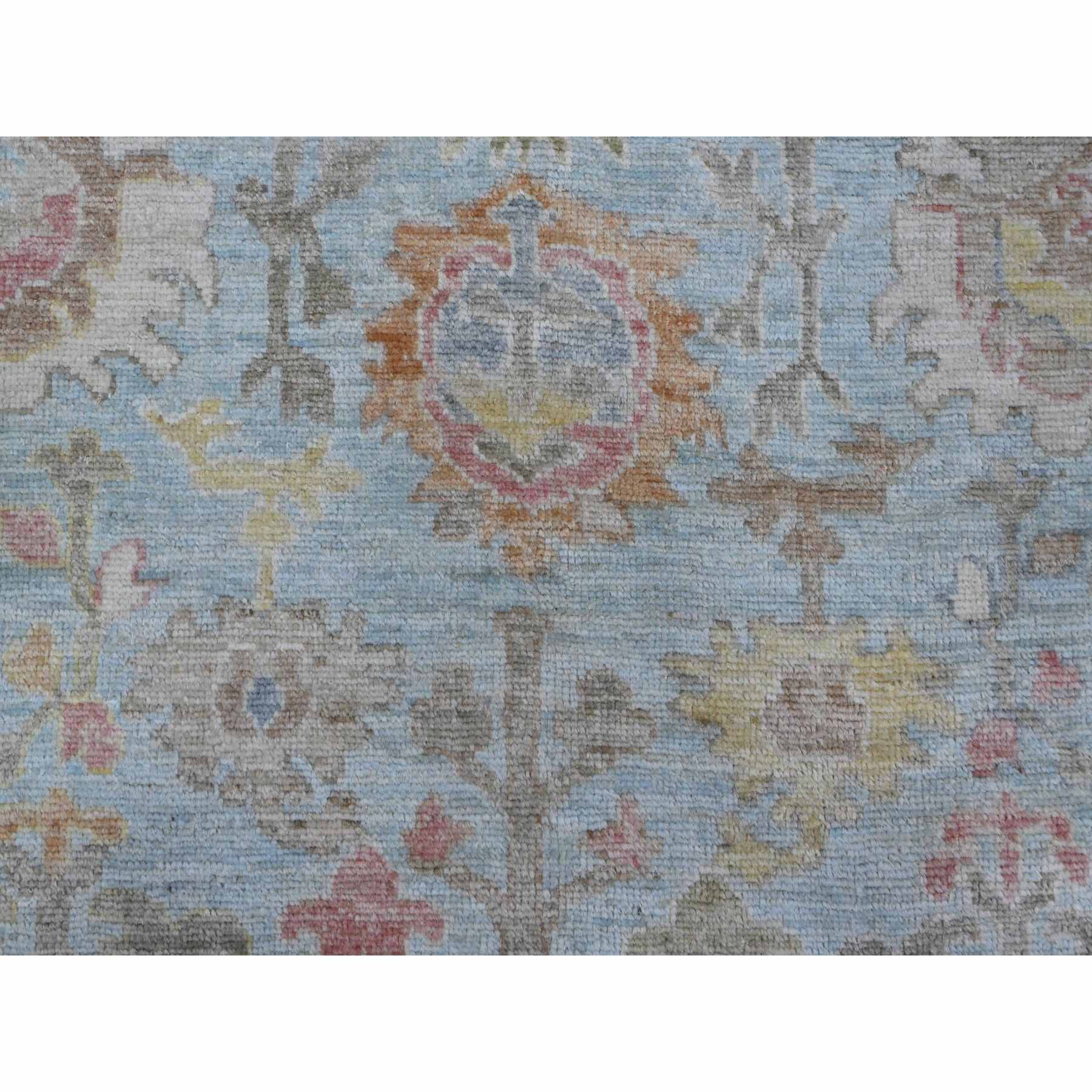 Oushak-And-Peshawar-Hand-Knotted-Rug-443445