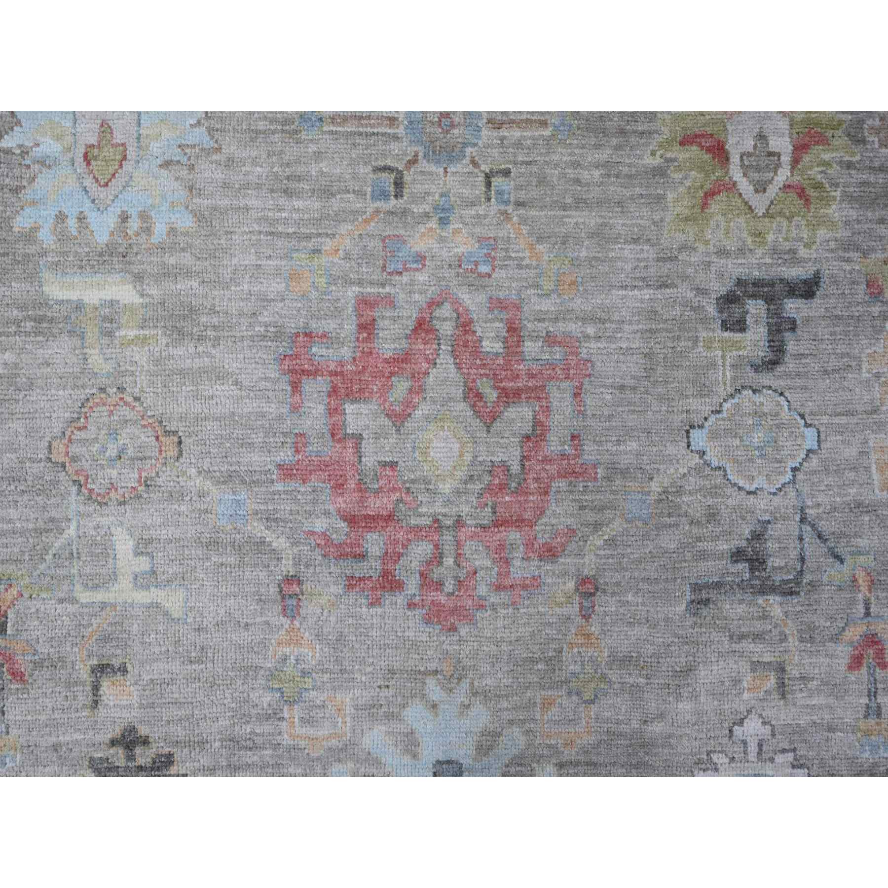 Oushak-And-Peshawar-Hand-Knotted-Rug-443460