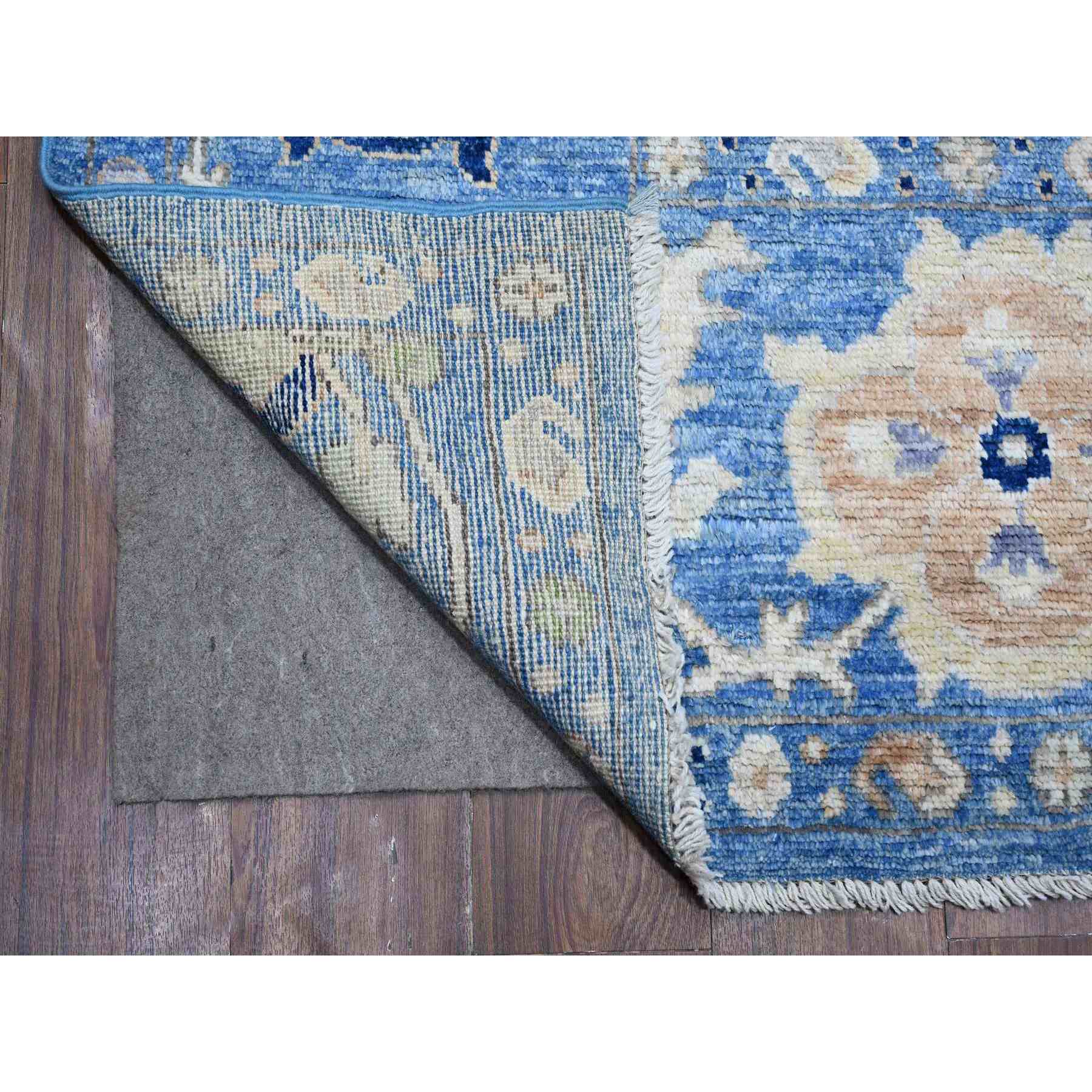 Oushak-And-Peshawar-Hand-Knotted-Rug-443465