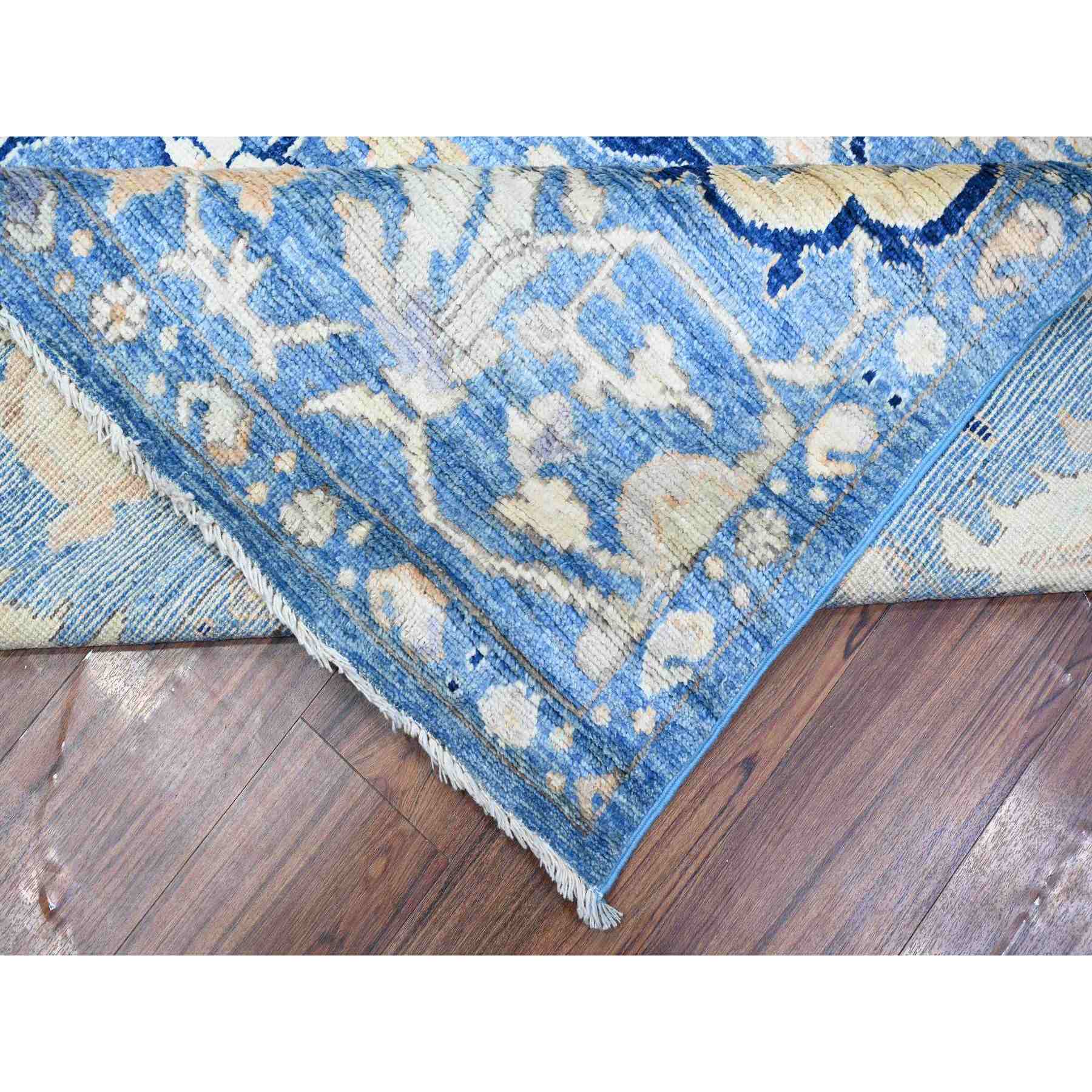 Oushak-And-Peshawar-Hand-Knotted-Rug-443465