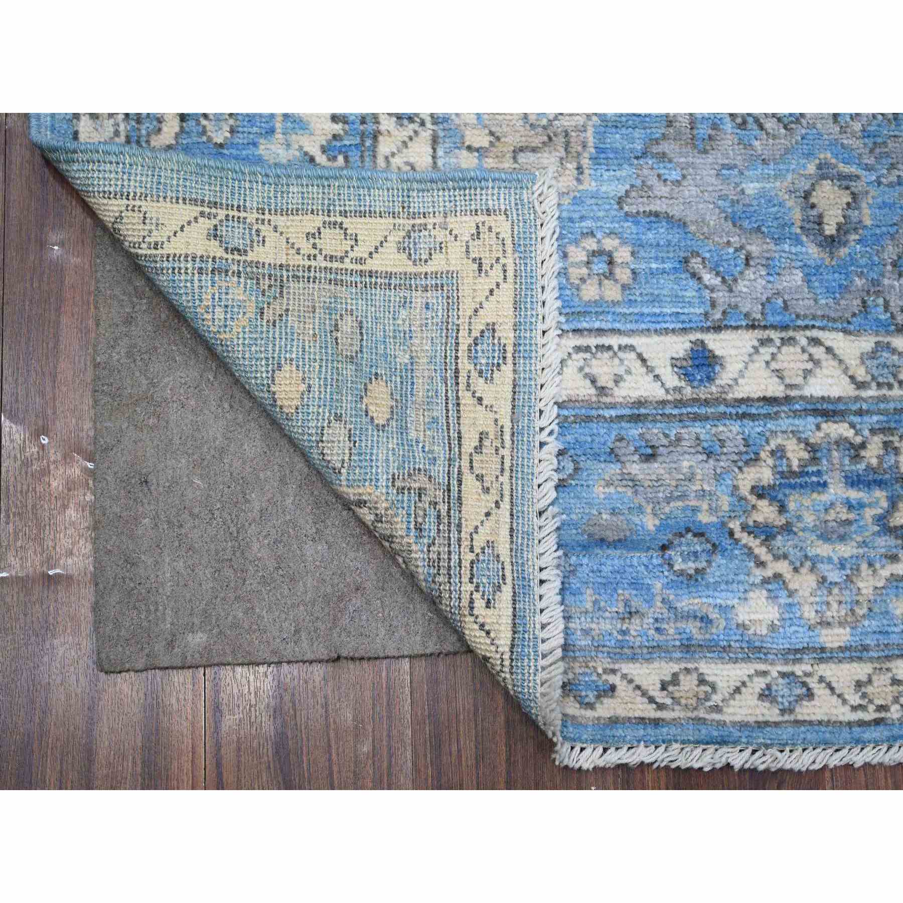 Oushak-And-Peshawar-Hand-Knotted-Rug-443495