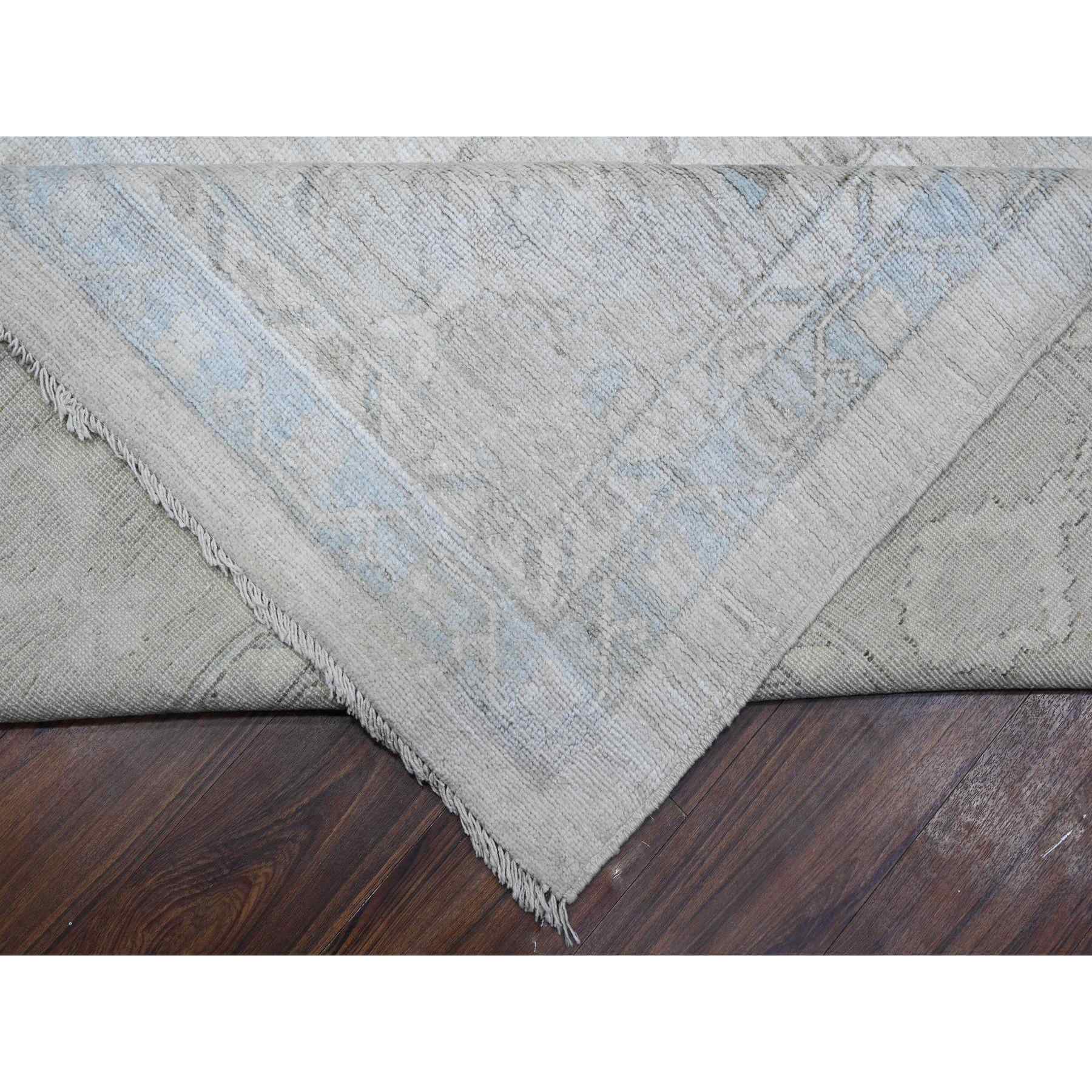 Oushak-And-Peshawar-Hand-Knotted-Rug-443515