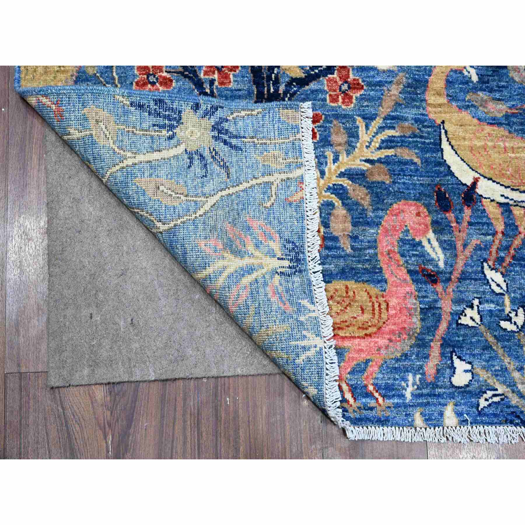 Oushak-And-Peshawar-Hand-Knotted-Rug-443625
