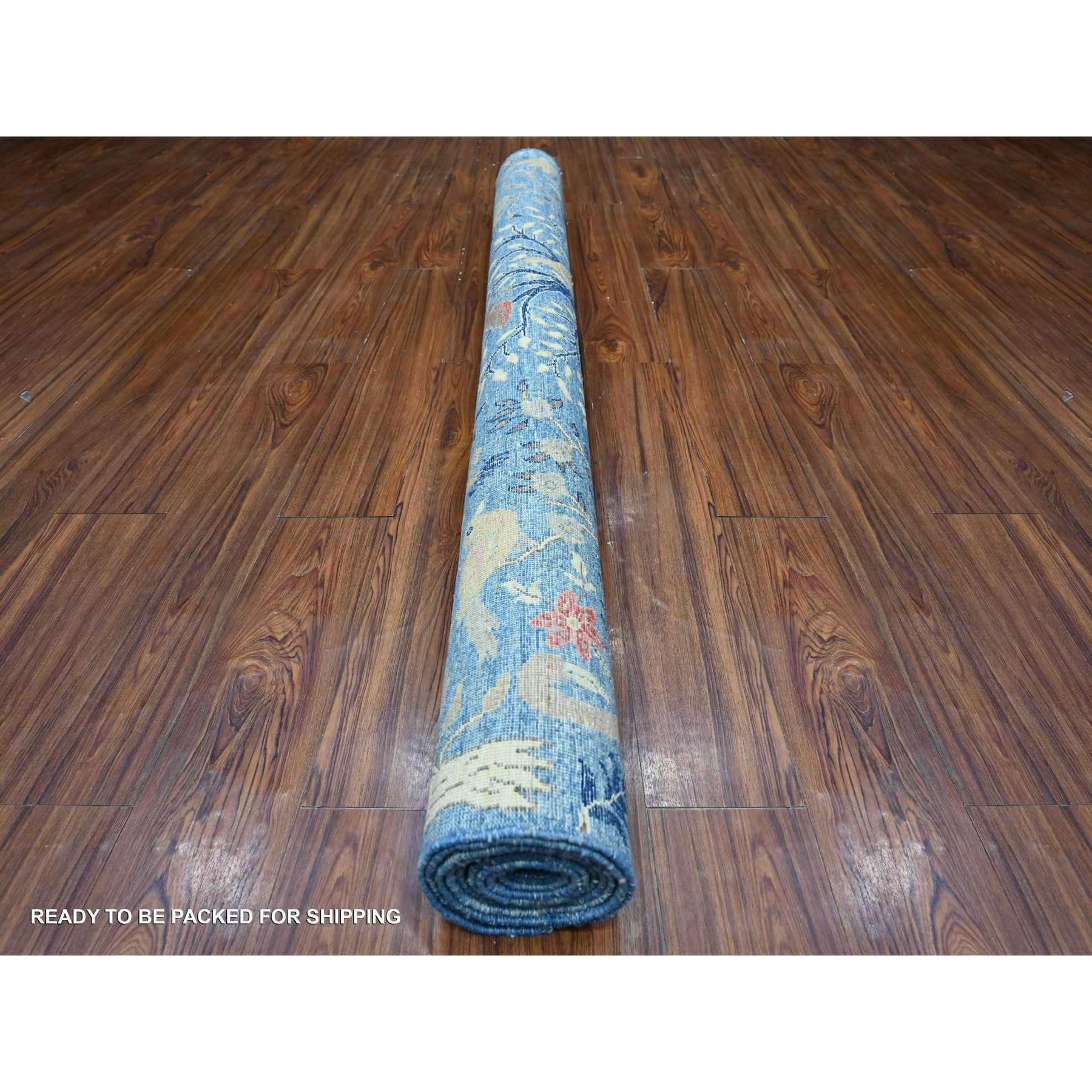 Oushak-And-Peshawar-Hand-Knotted-Rug-443625
