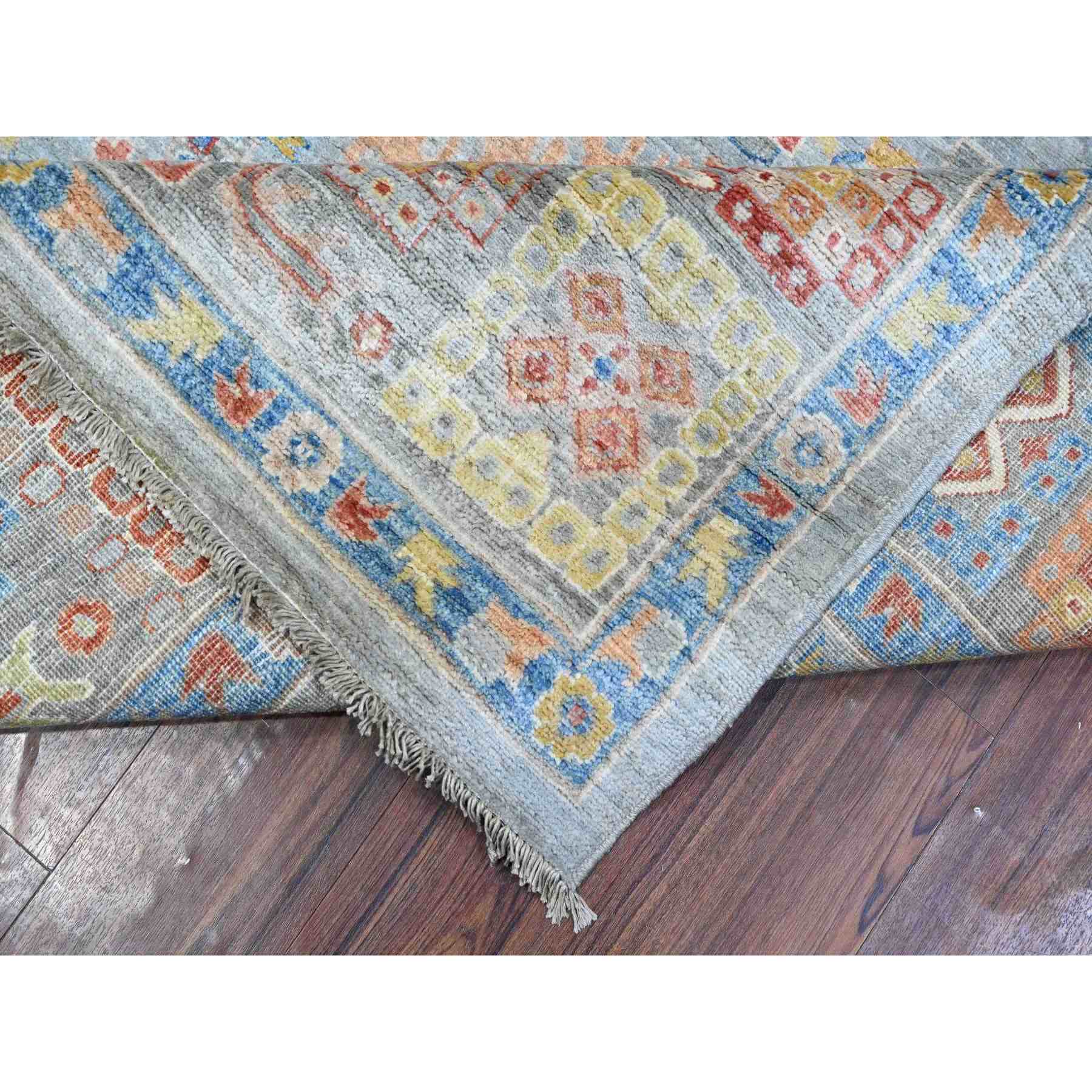 Oushak-And-Peshawar-Hand-Knotted-Rug-443645