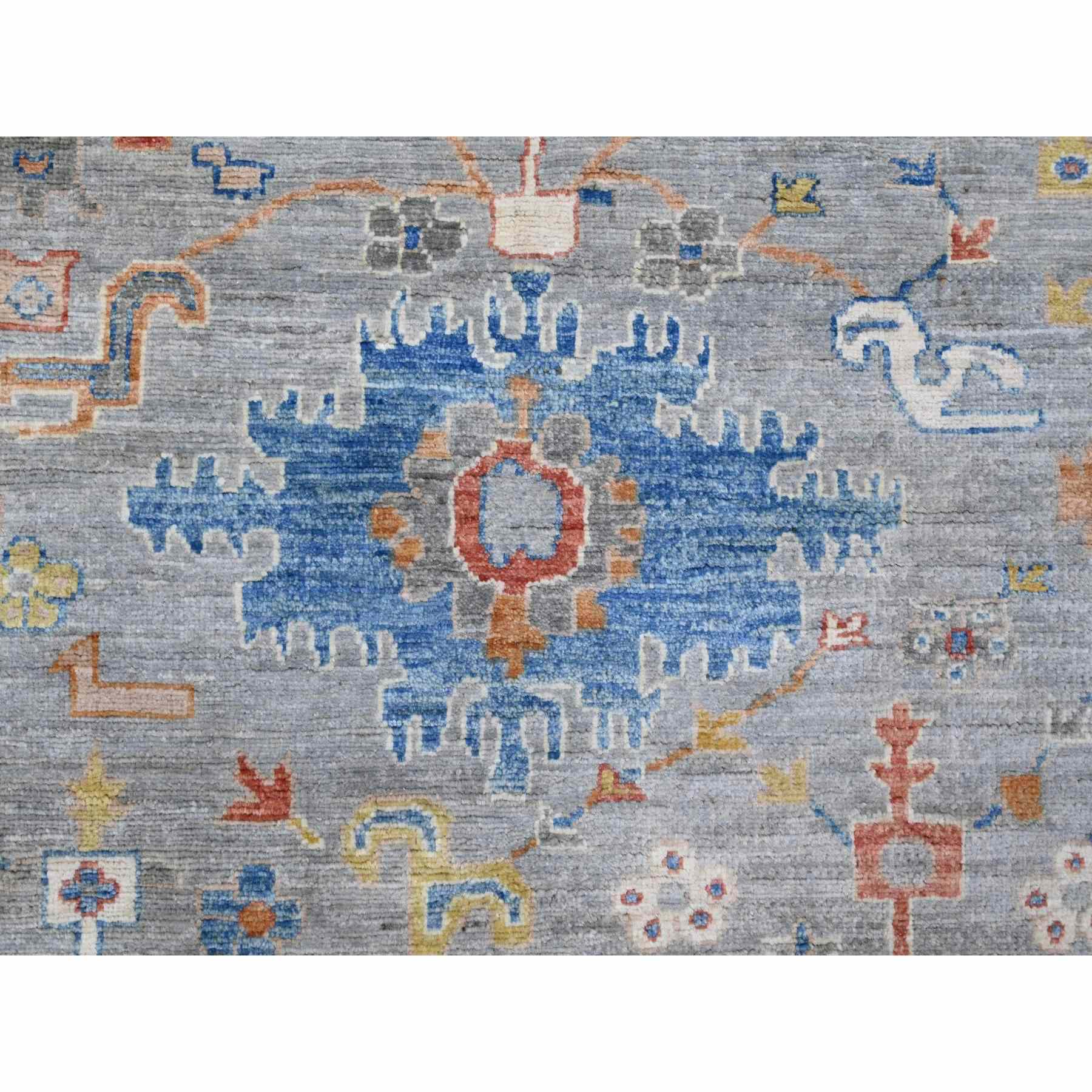 Oushak-And-Peshawar-Hand-Knotted-Rug-443645