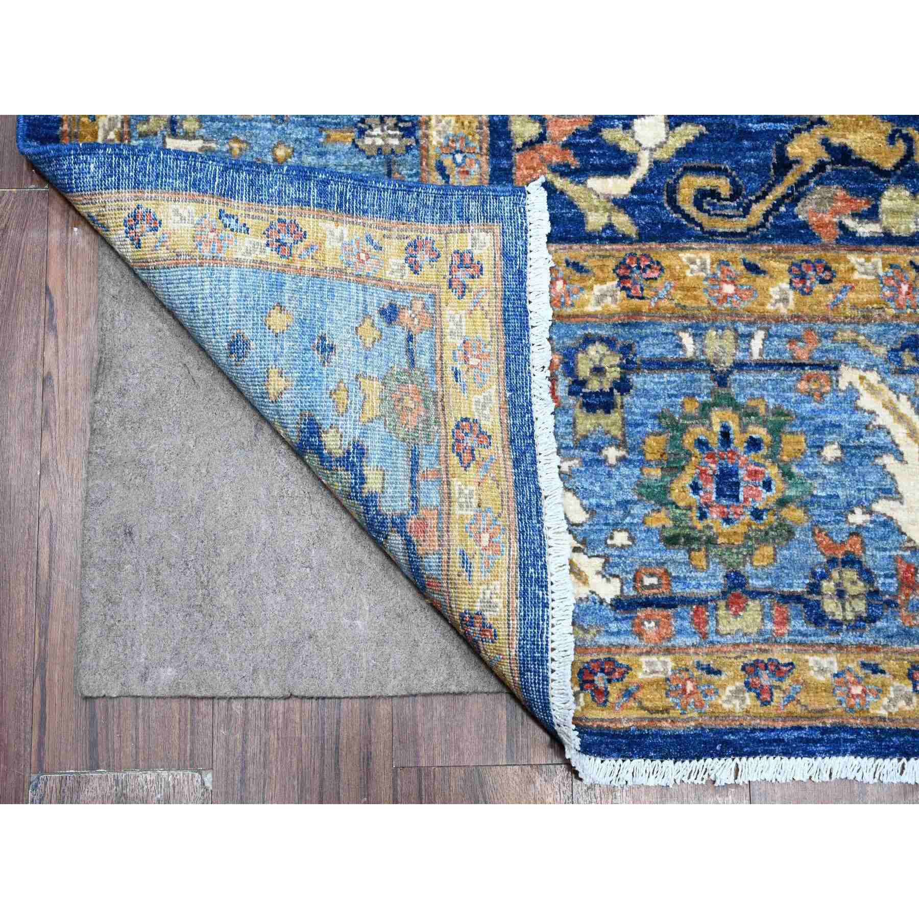 Oushak-And-Peshawar-Hand-Knotted-Rug-443650