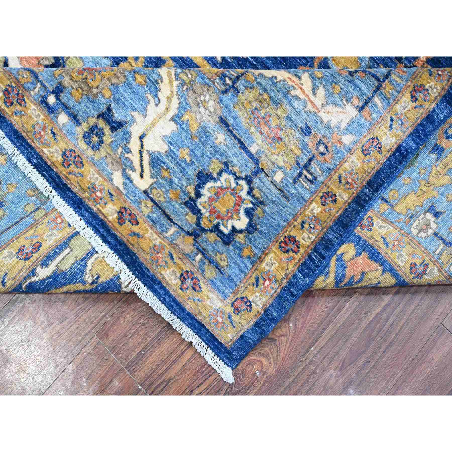 Oushak-And-Peshawar-Hand-Knotted-Rug-443650