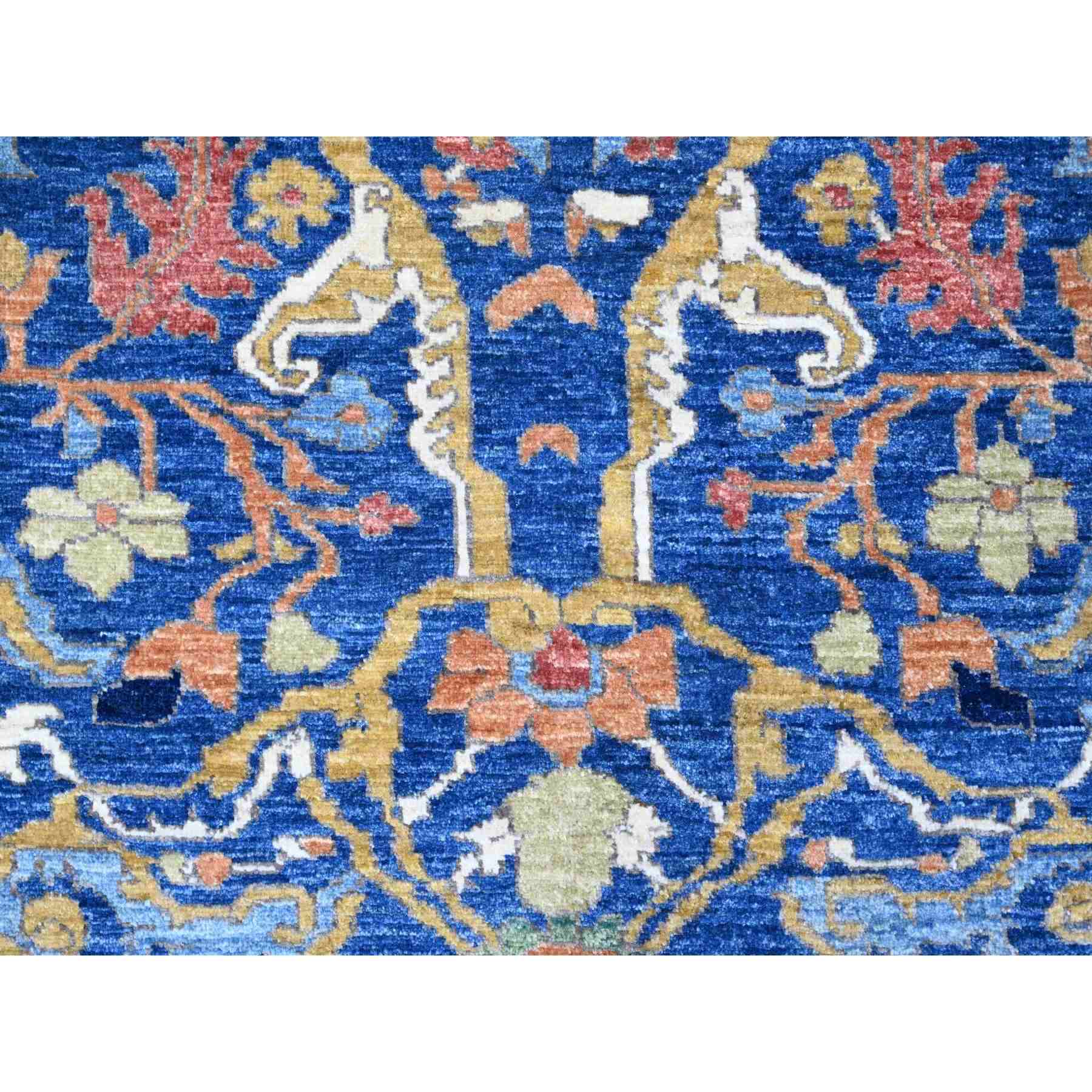 Oushak-And-Peshawar-Hand-Knotted-Rug-443650