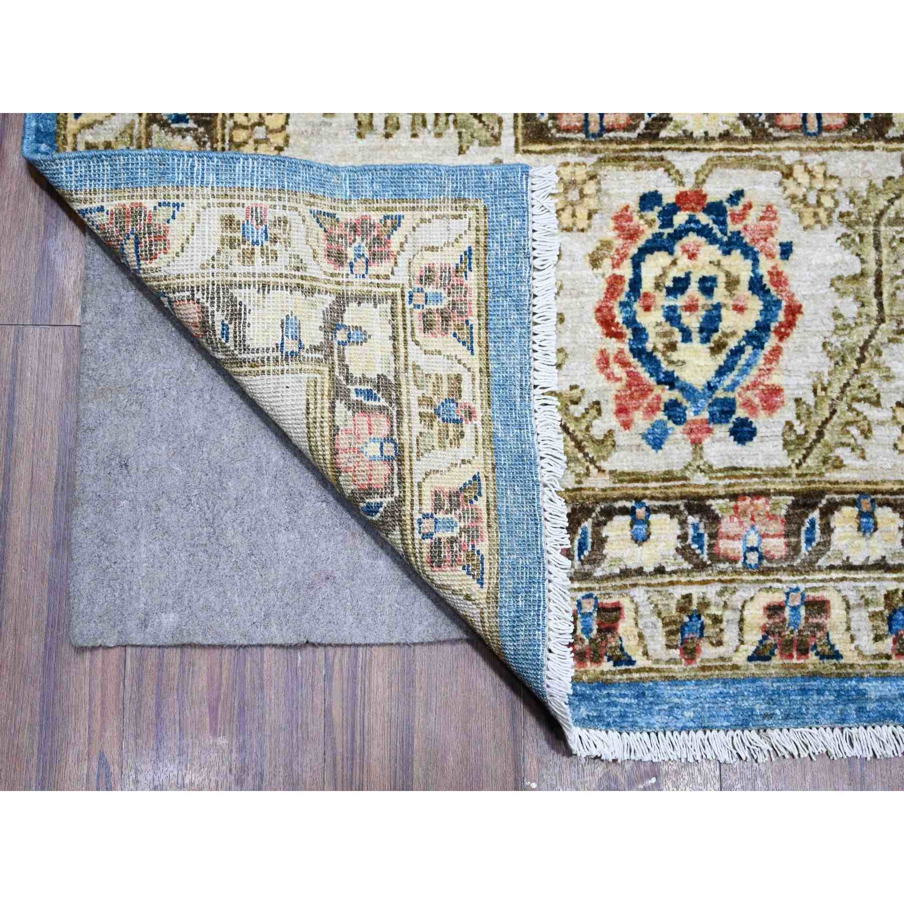 Oushak-And-Peshawar-Hand-Knotted-Rug-443655