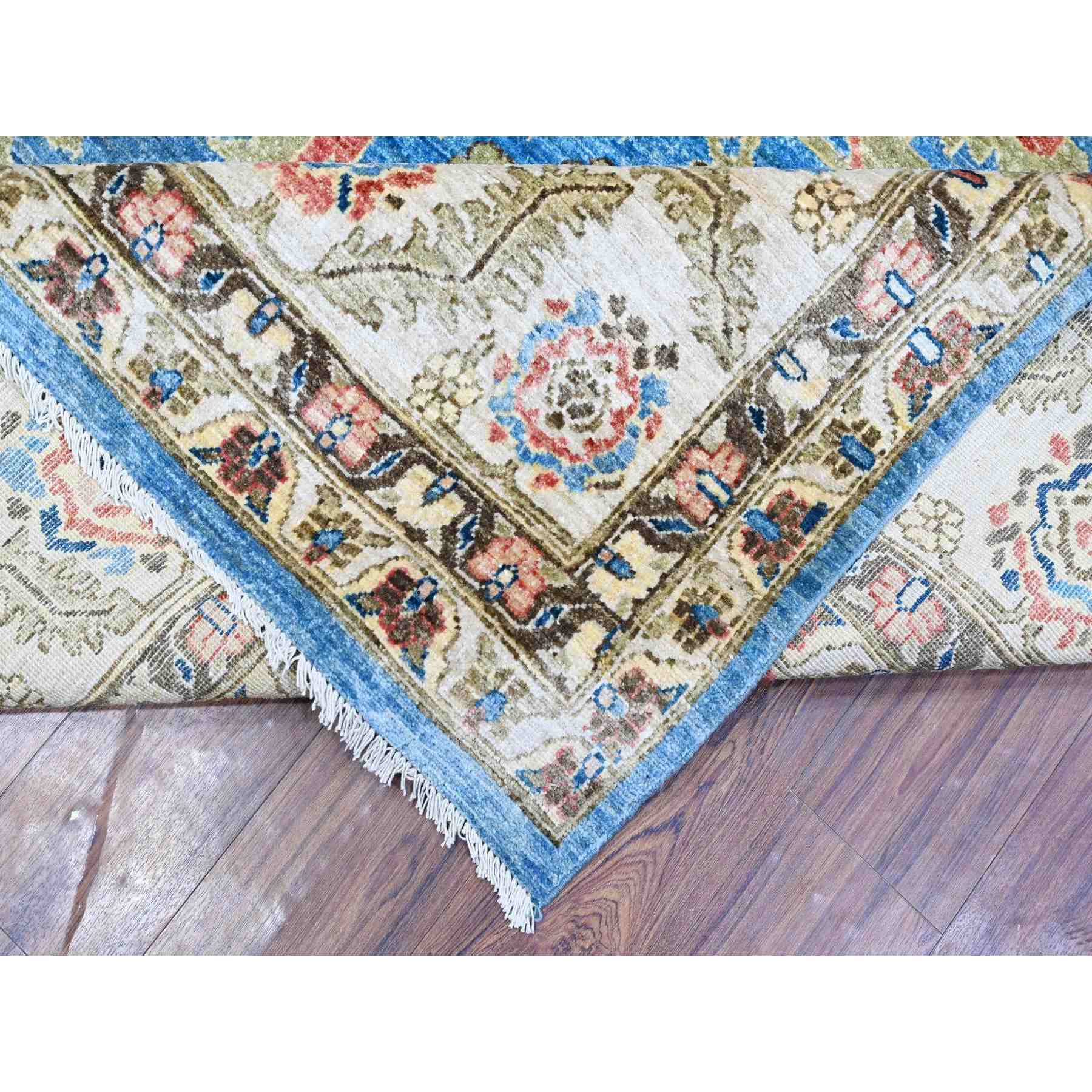 Oushak-And-Peshawar-Hand-Knotted-Rug-443655