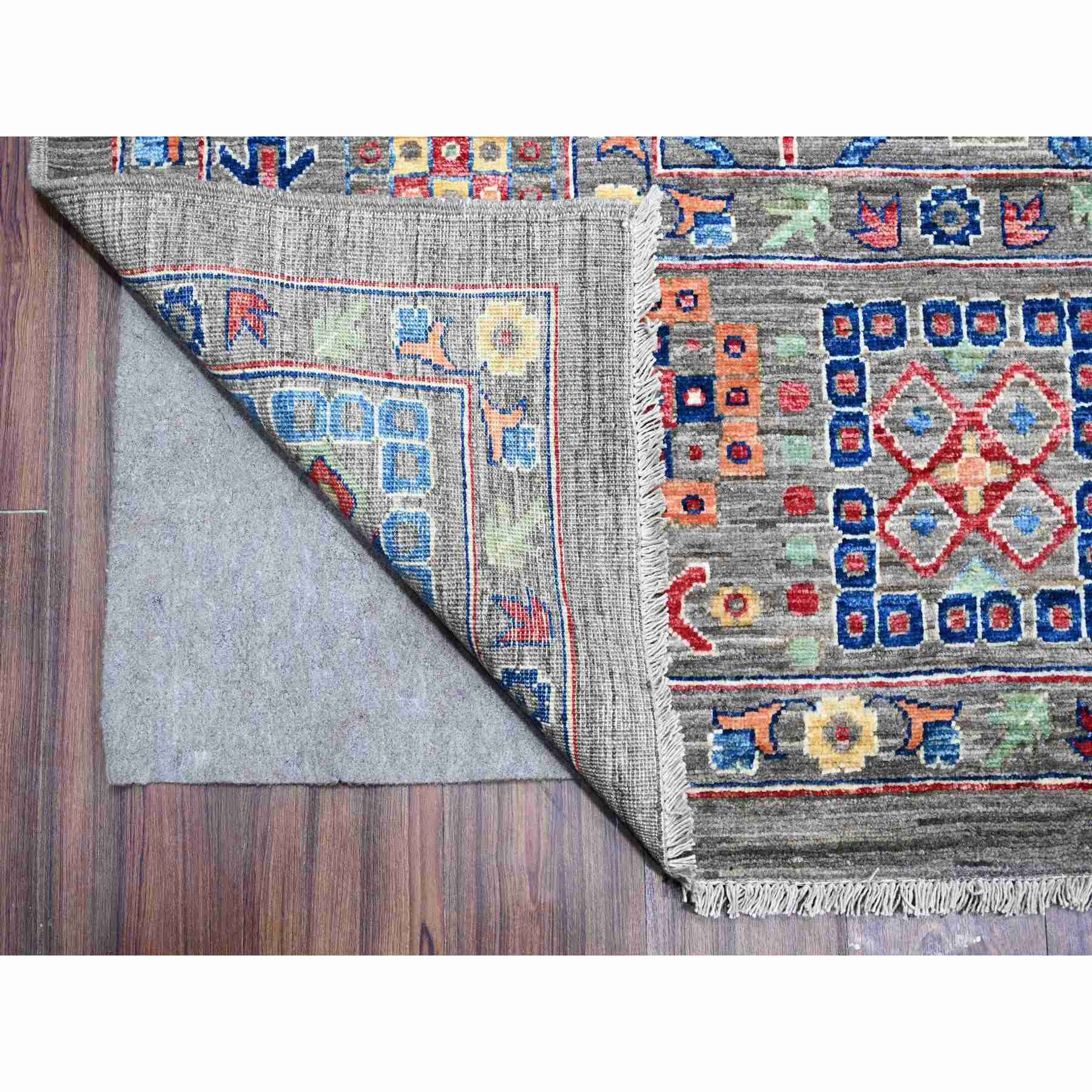 Oushak-And-Peshawar-Hand-Knotted-Rug-443660