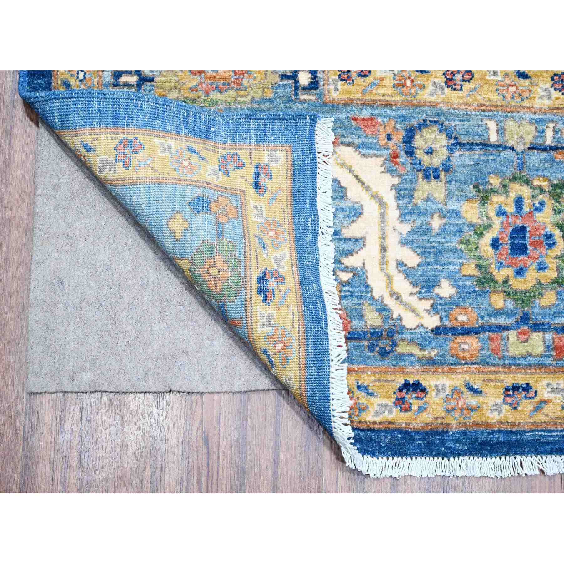 Oushak-And-Peshawar-Hand-Knotted-Rug-443665