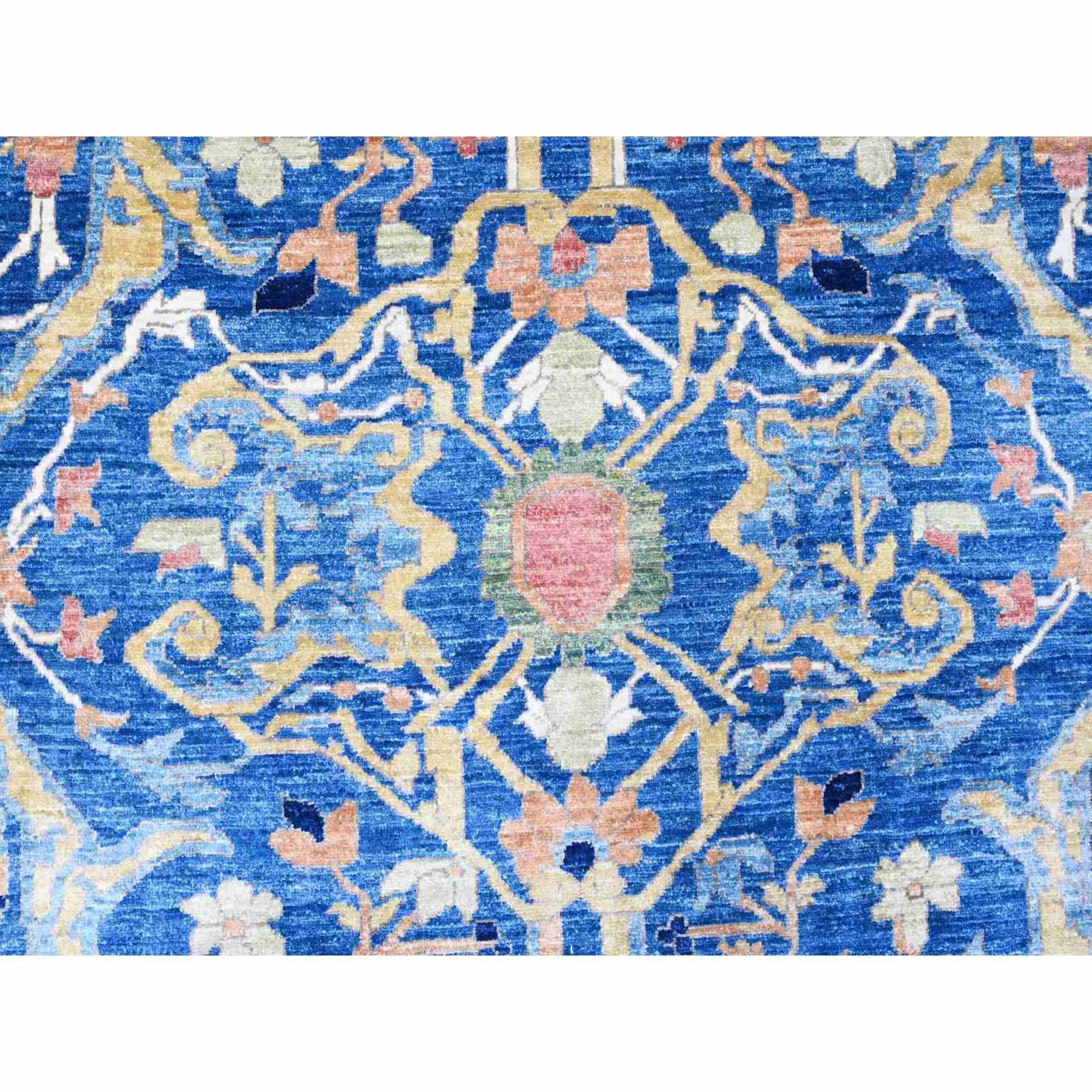 Oushak-And-Peshawar-Hand-Knotted-Rug-443665