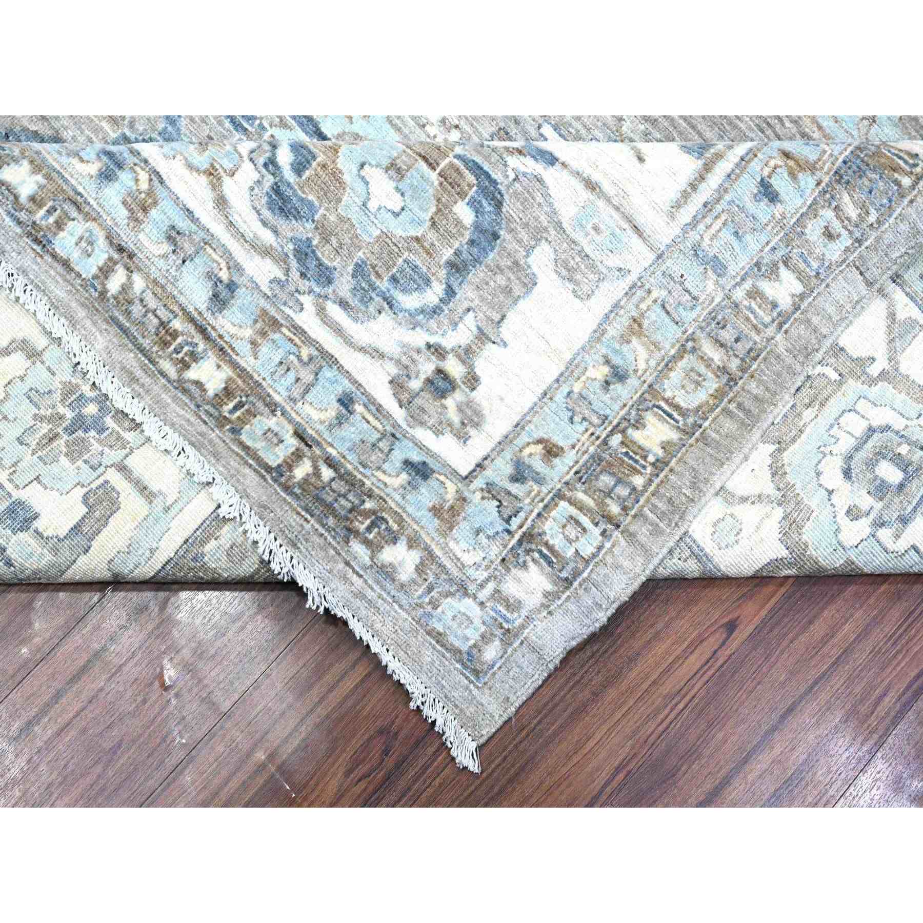 Oushak-And-Peshawar-Hand-Knotted-Rug-443705