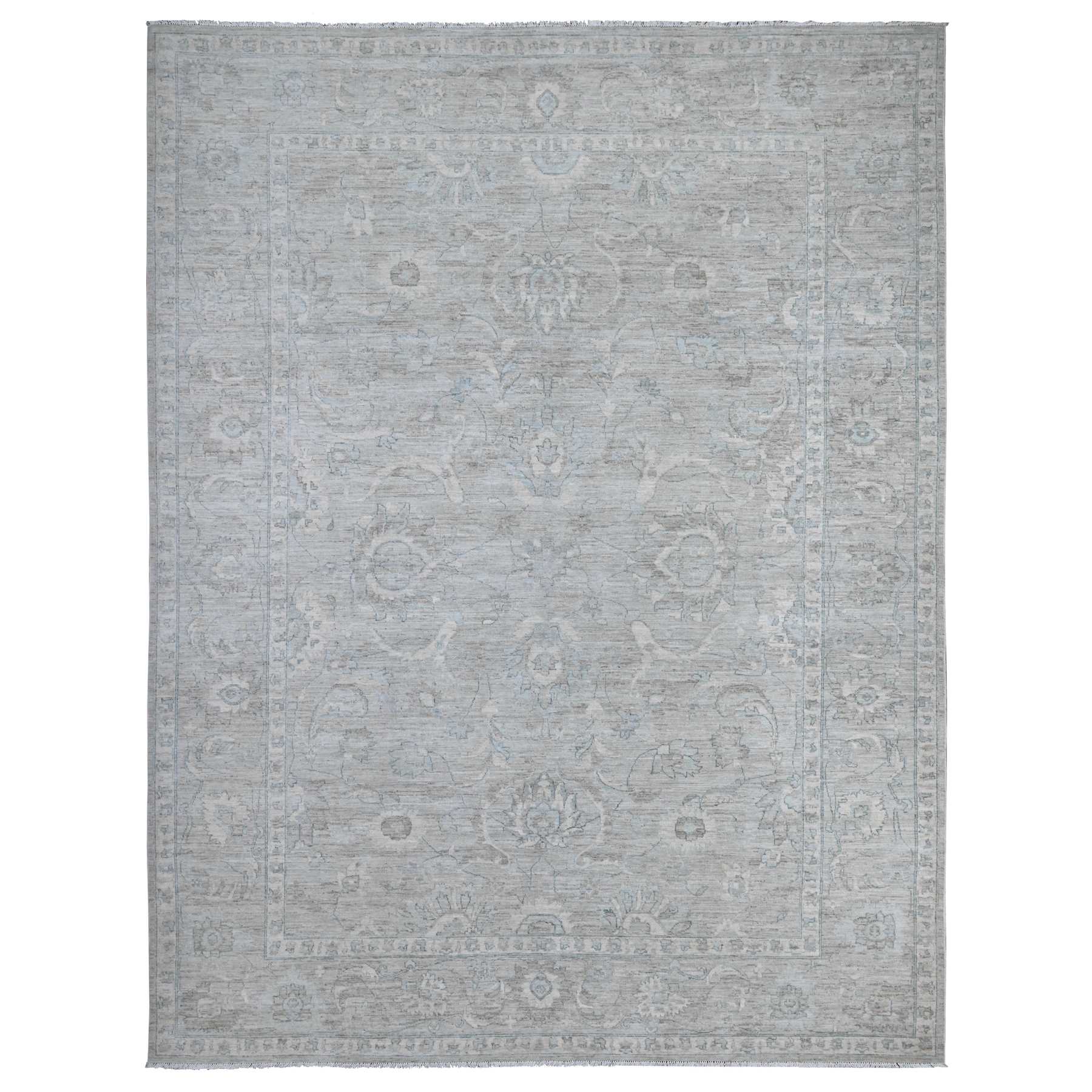 Oushak-And-Peshawar-Hand-Knotted-Rug-443715