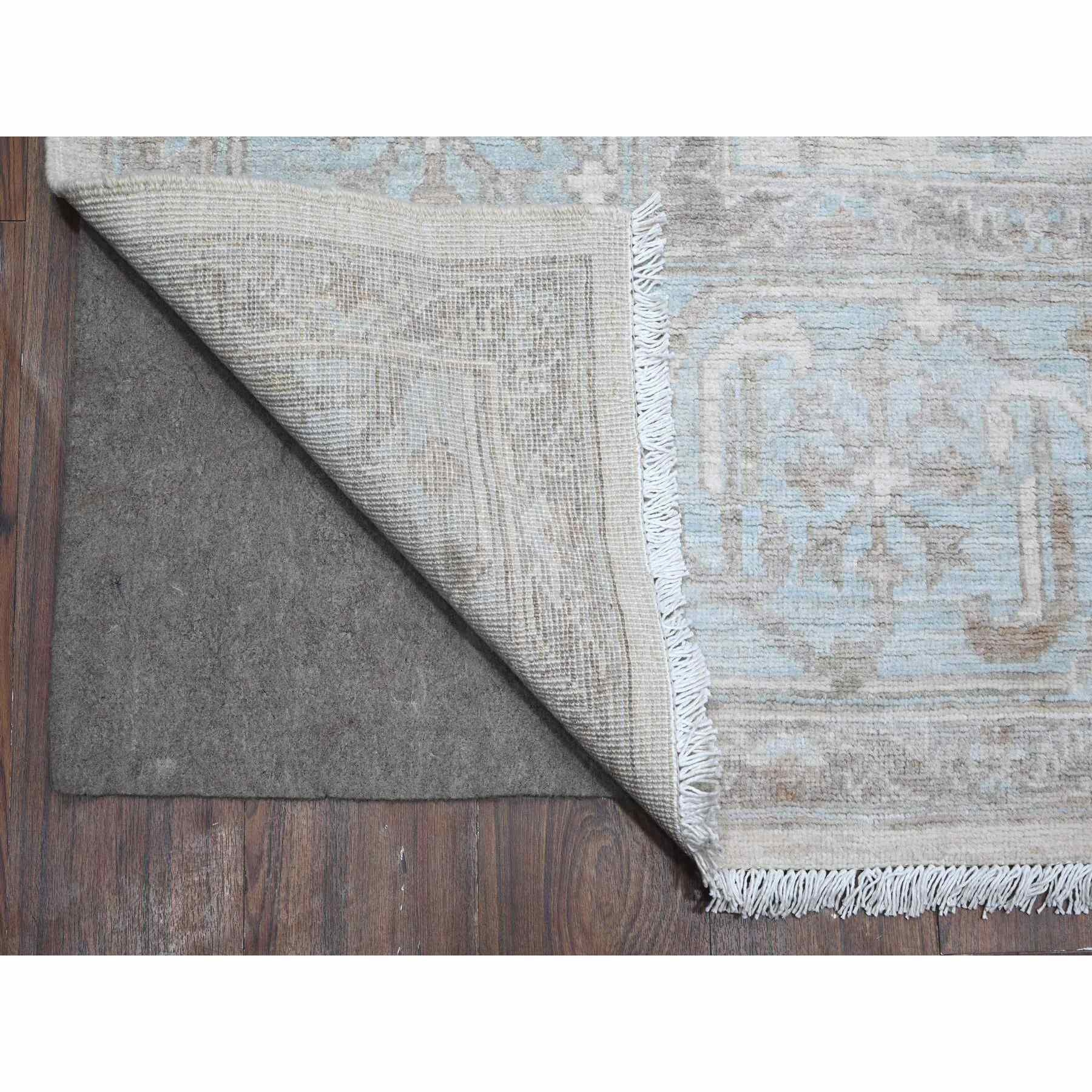 Oushak-And-Peshawar-Hand-Knotted-Rug-443730