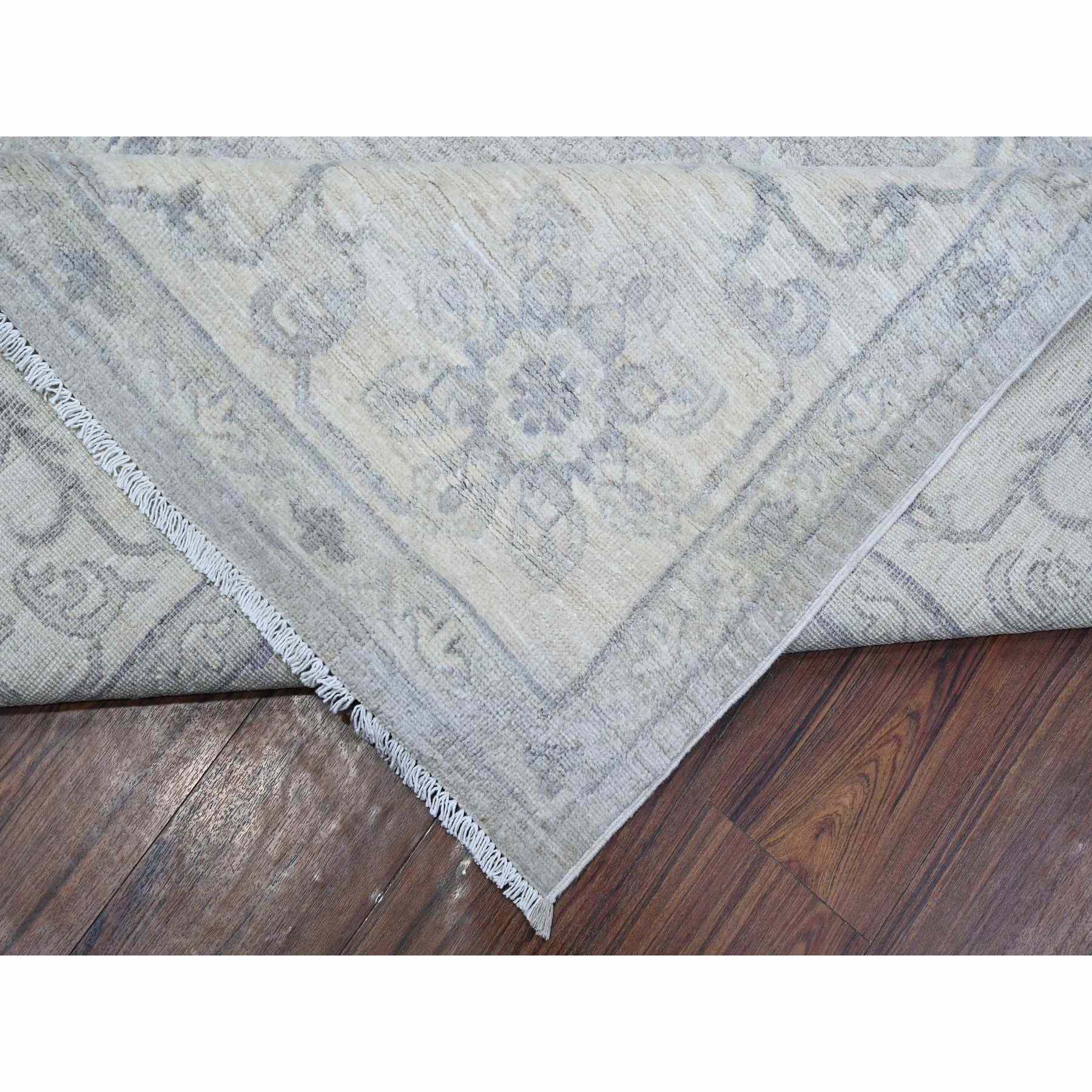 Oushak-And-Peshawar-Hand-Knotted-Rug-443735