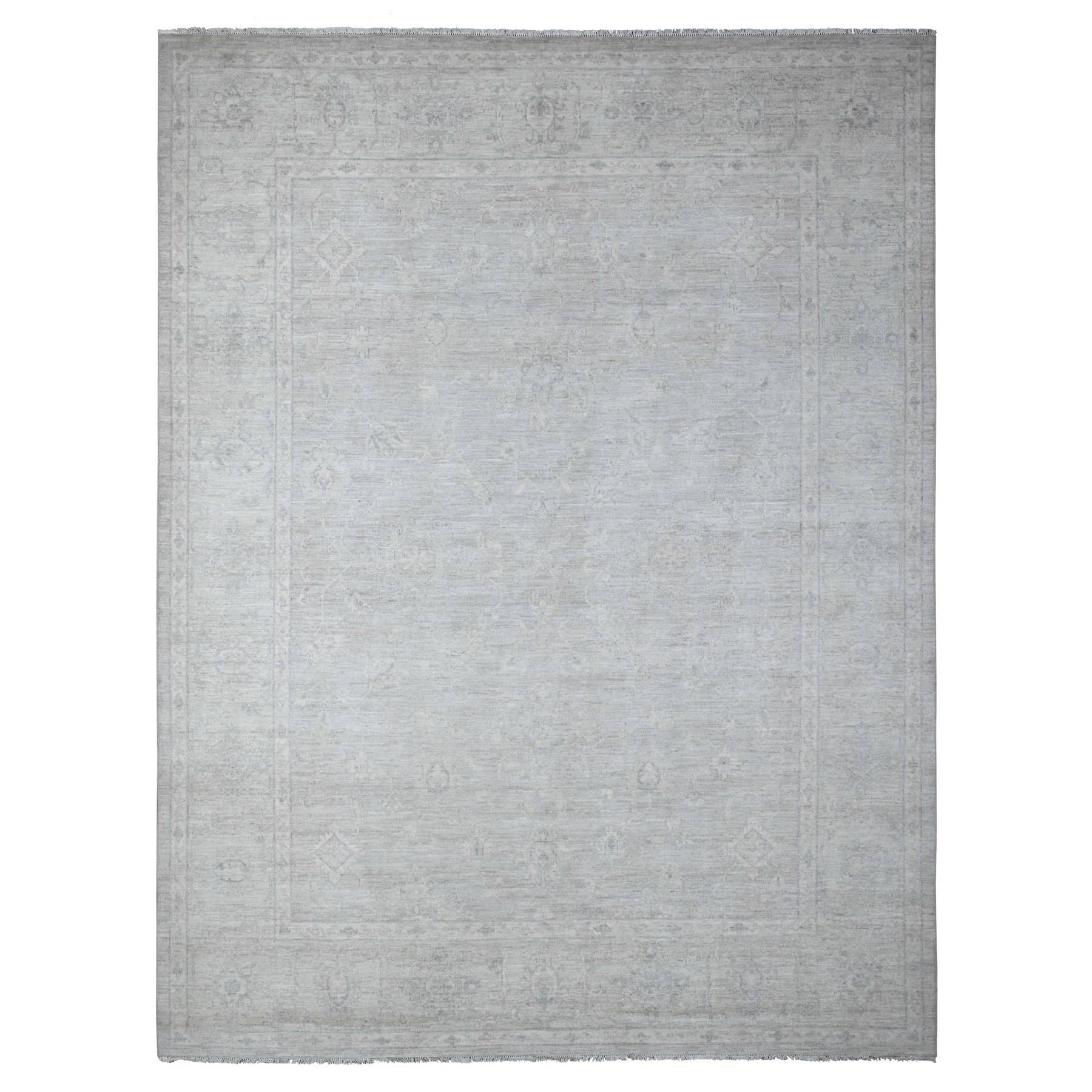 Oushak-And-Peshawar-Hand-Knotted-Rug-443745