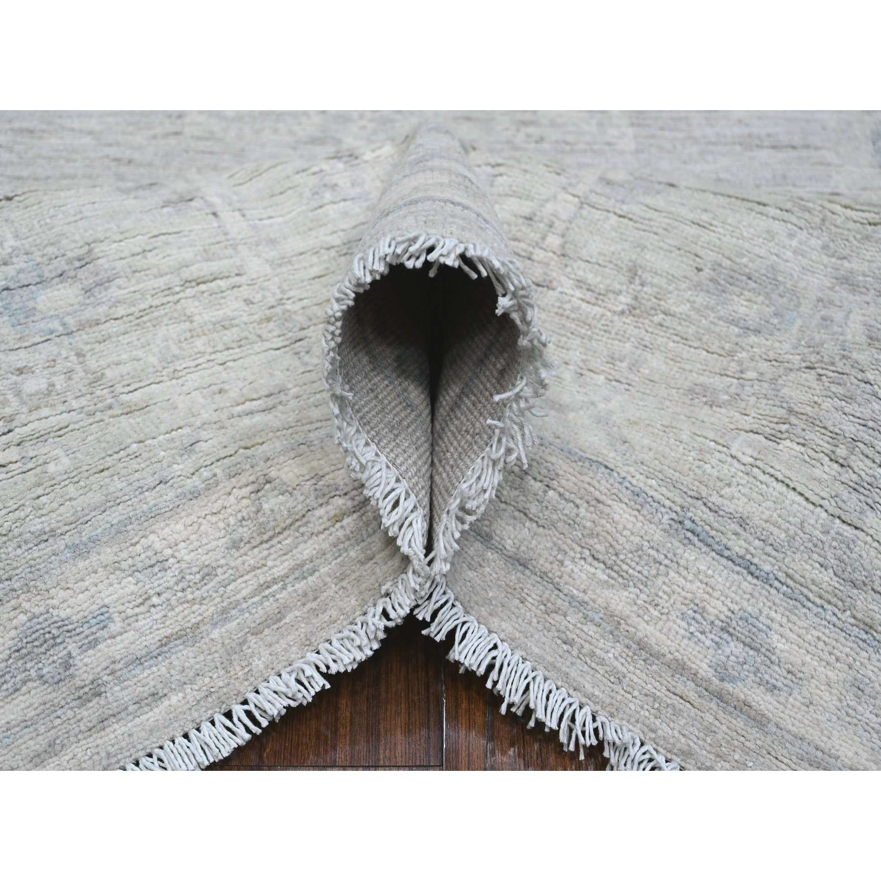 Oushak-And-Peshawar-Hand-Knotted-Rug-443745