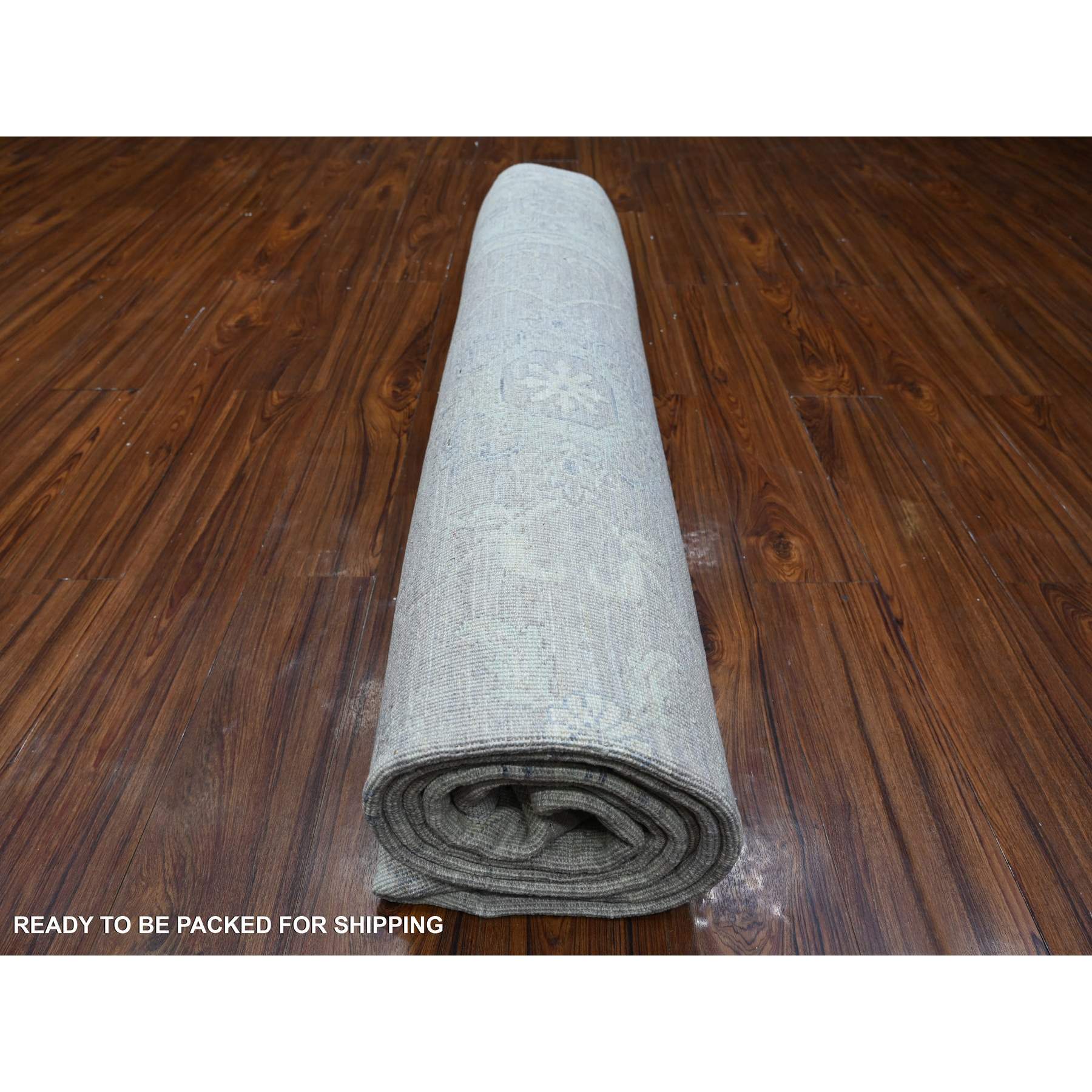 Oushak-And-Peshawar-Hand-Knotted-Rug-443745