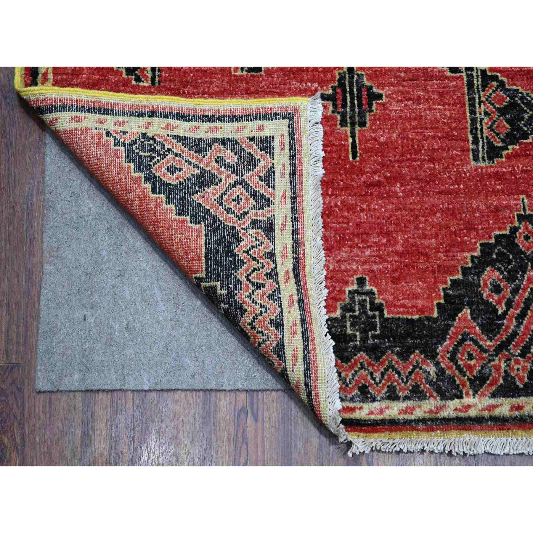 Oushak-And-Peshawar-Hand-Knotted-Rug-443750