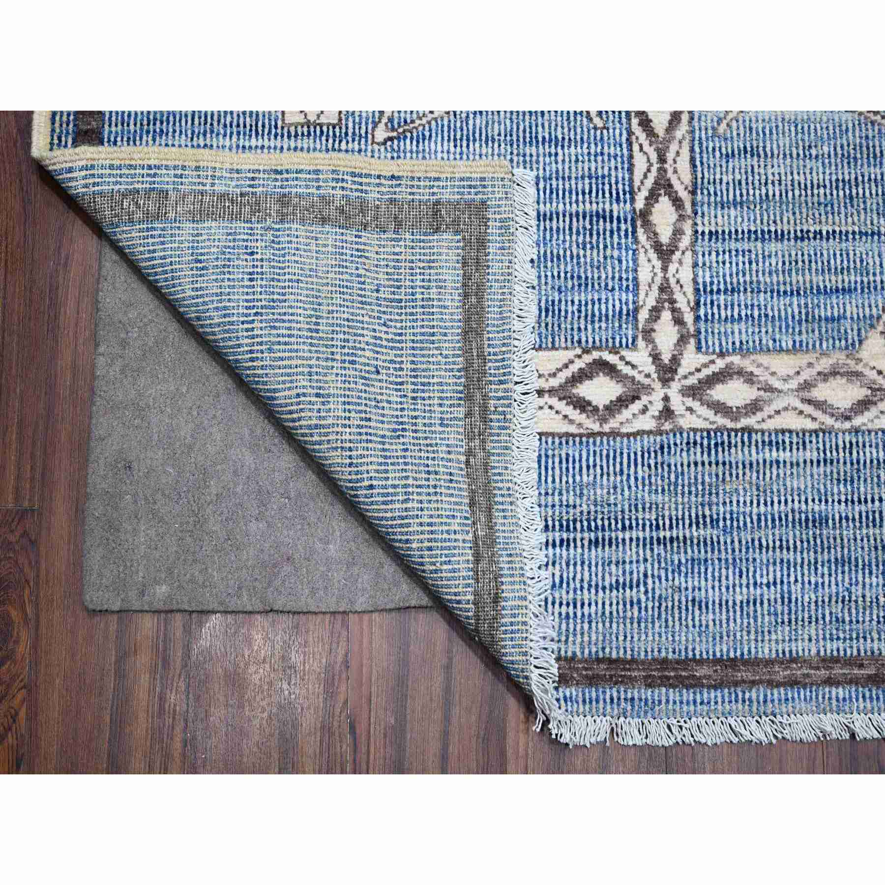 Oushak-And-Peshawar-Hand-Knotted-Rug-443755