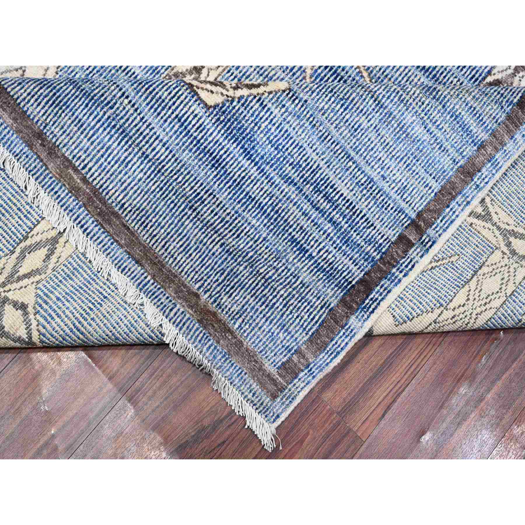 Oushak-And-Peshawar-Hand-Knotted-Rug-443755