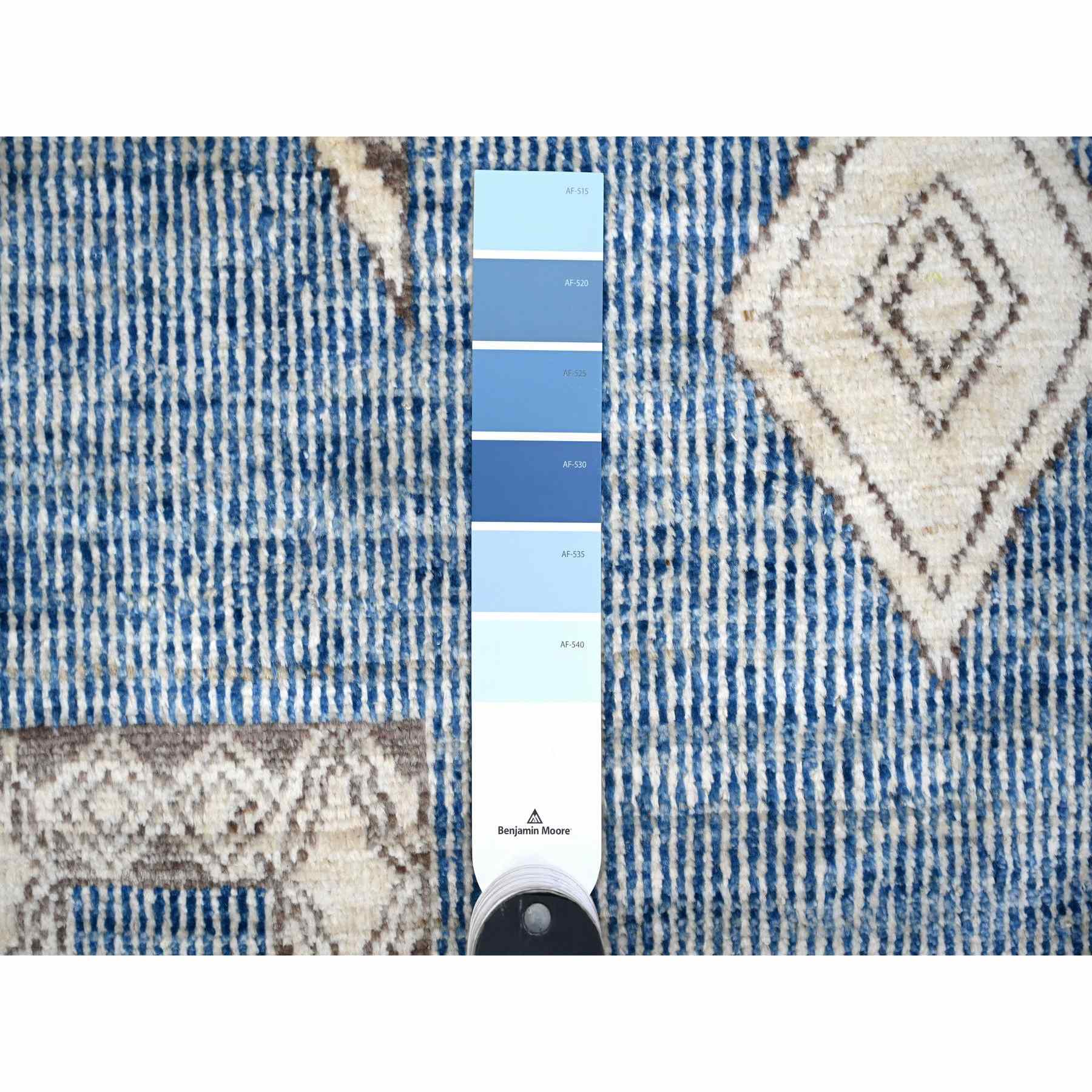 Oushak-And-Peshawar-Hand-Knotted-Rug-443755