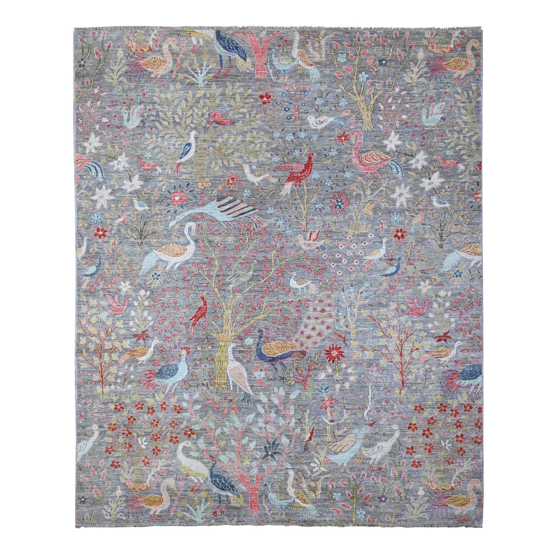 Oushak-And-Peshawar-Hand-Knotted-Rug-443765