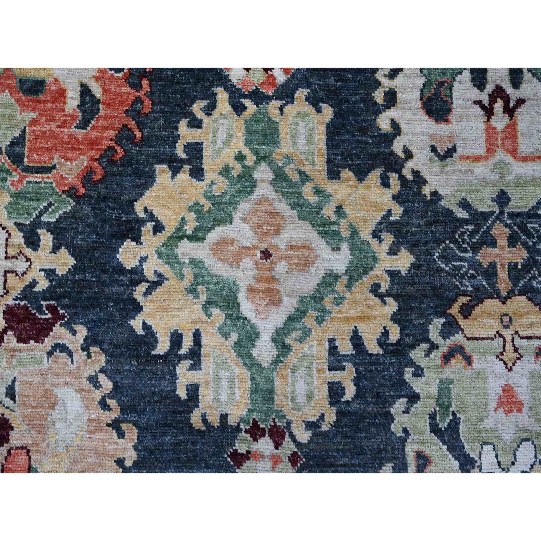 Oushak-And-Peshawar-Hand-Knotted-Rug-443870