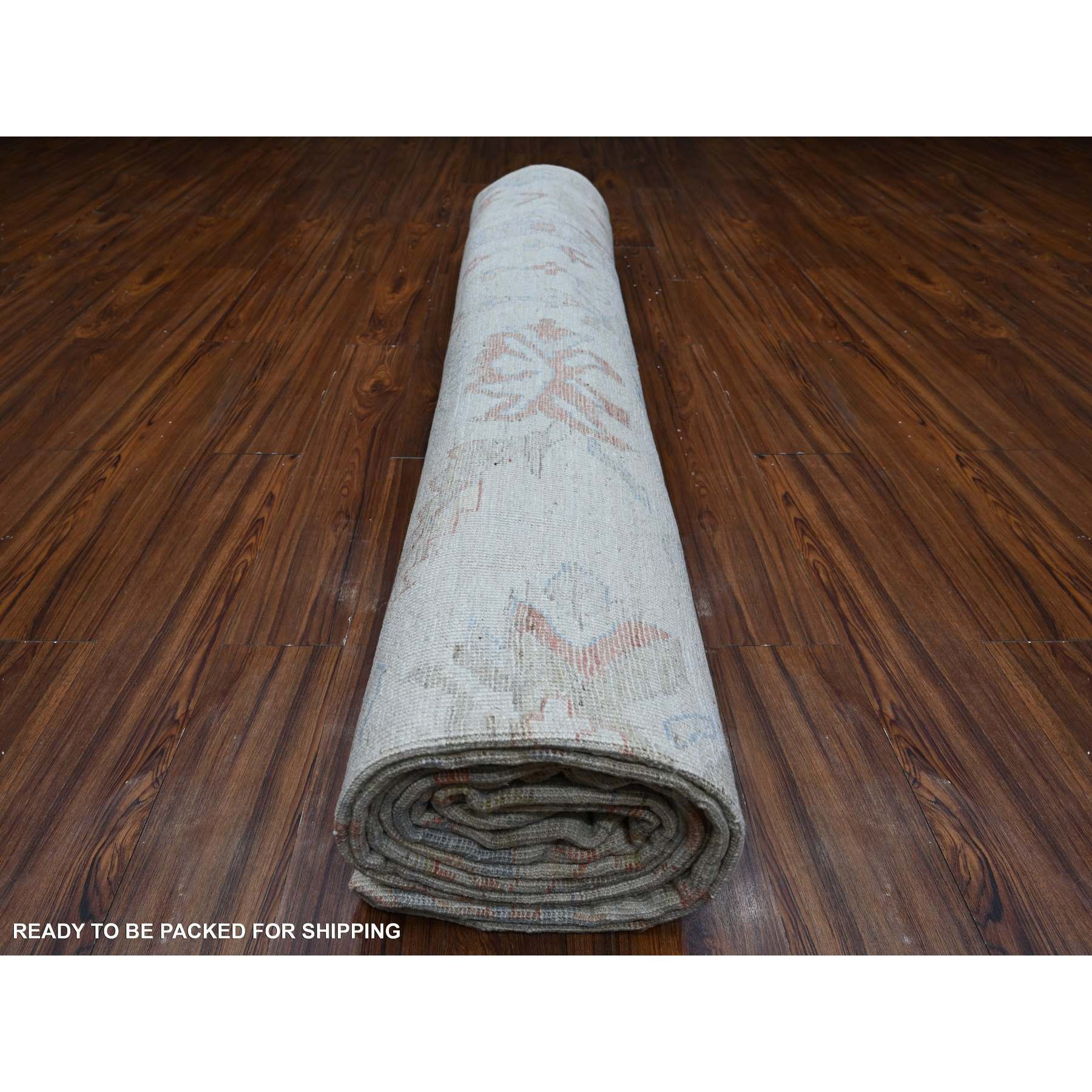 Oushak-And-Peshawar-Hand-Knotted-Rug-443885