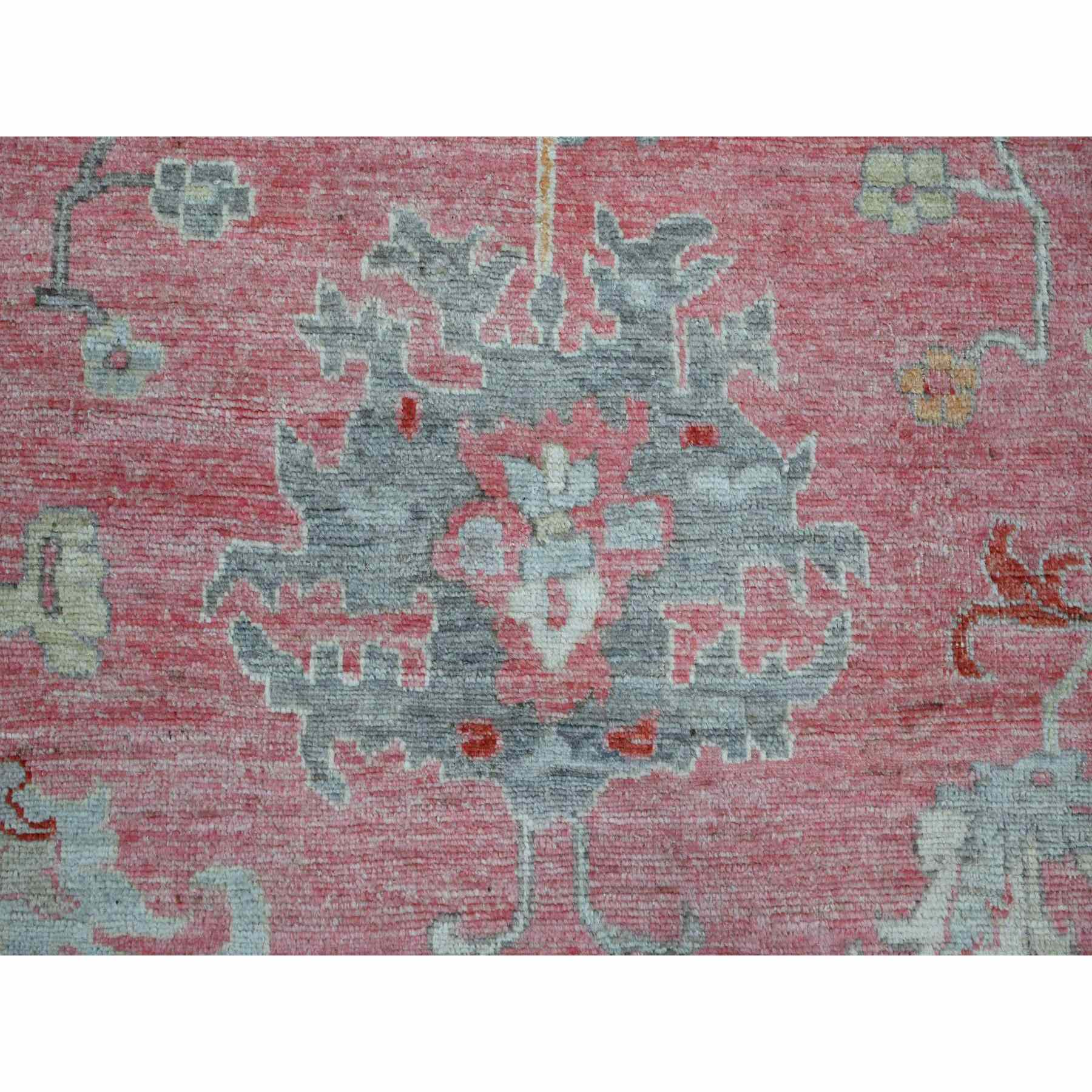 Oushak-And-Peshawar-Hand-Knotted-Rug-443900