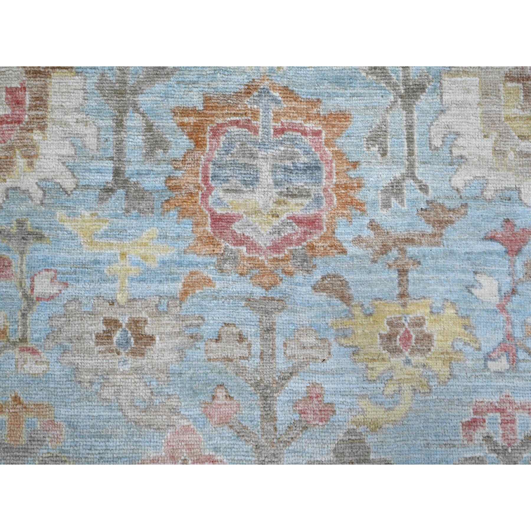 Oushak-And-Peshawar-Hand-Knotted-Rug-443915