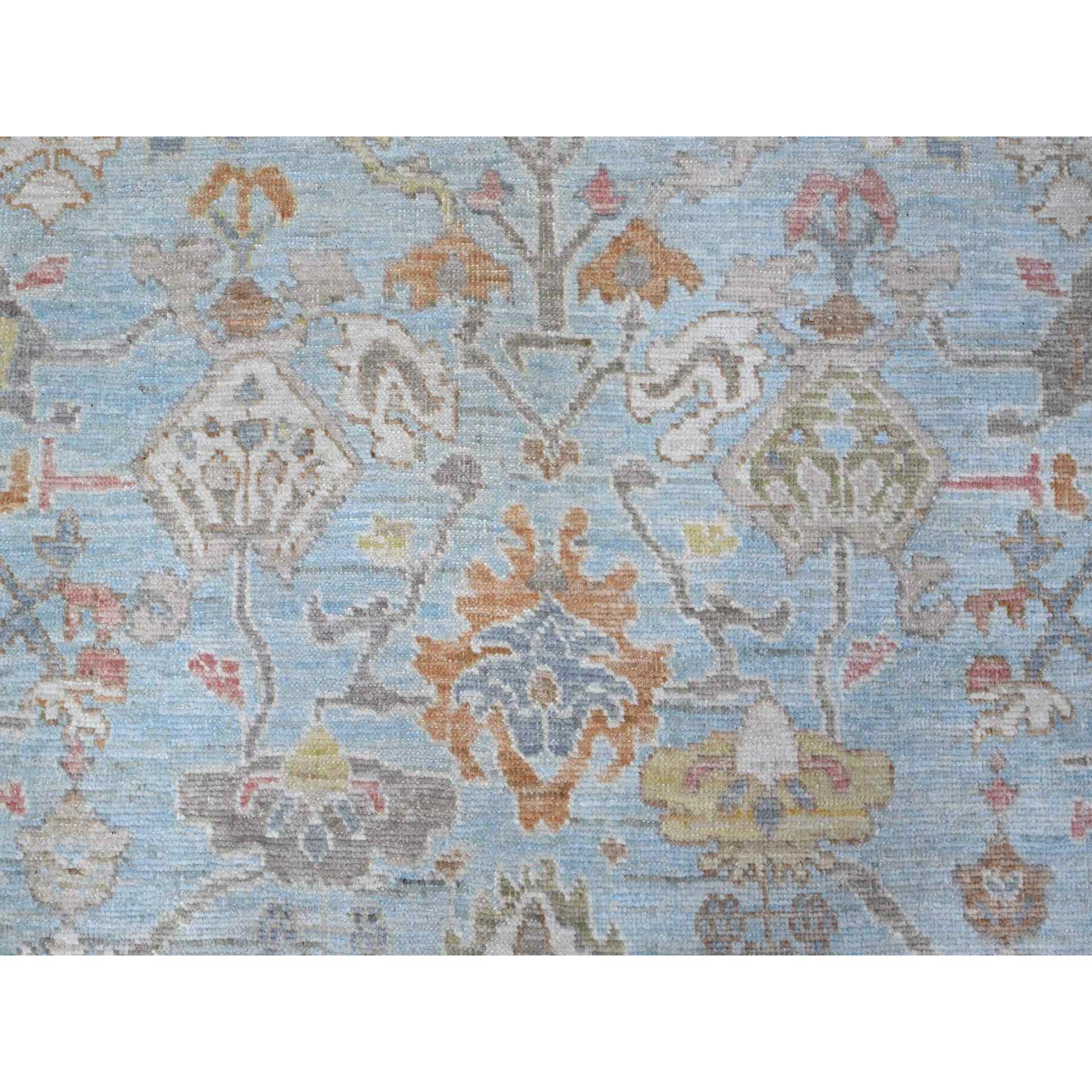 Oushak-And-Peshawar-Hand-Knotted-Rug-443970