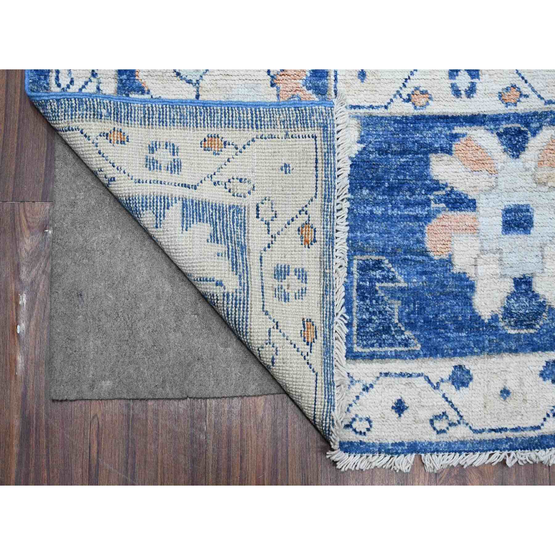 Oushak-And-Peshawar-Hand-Knotted-Rug-444050