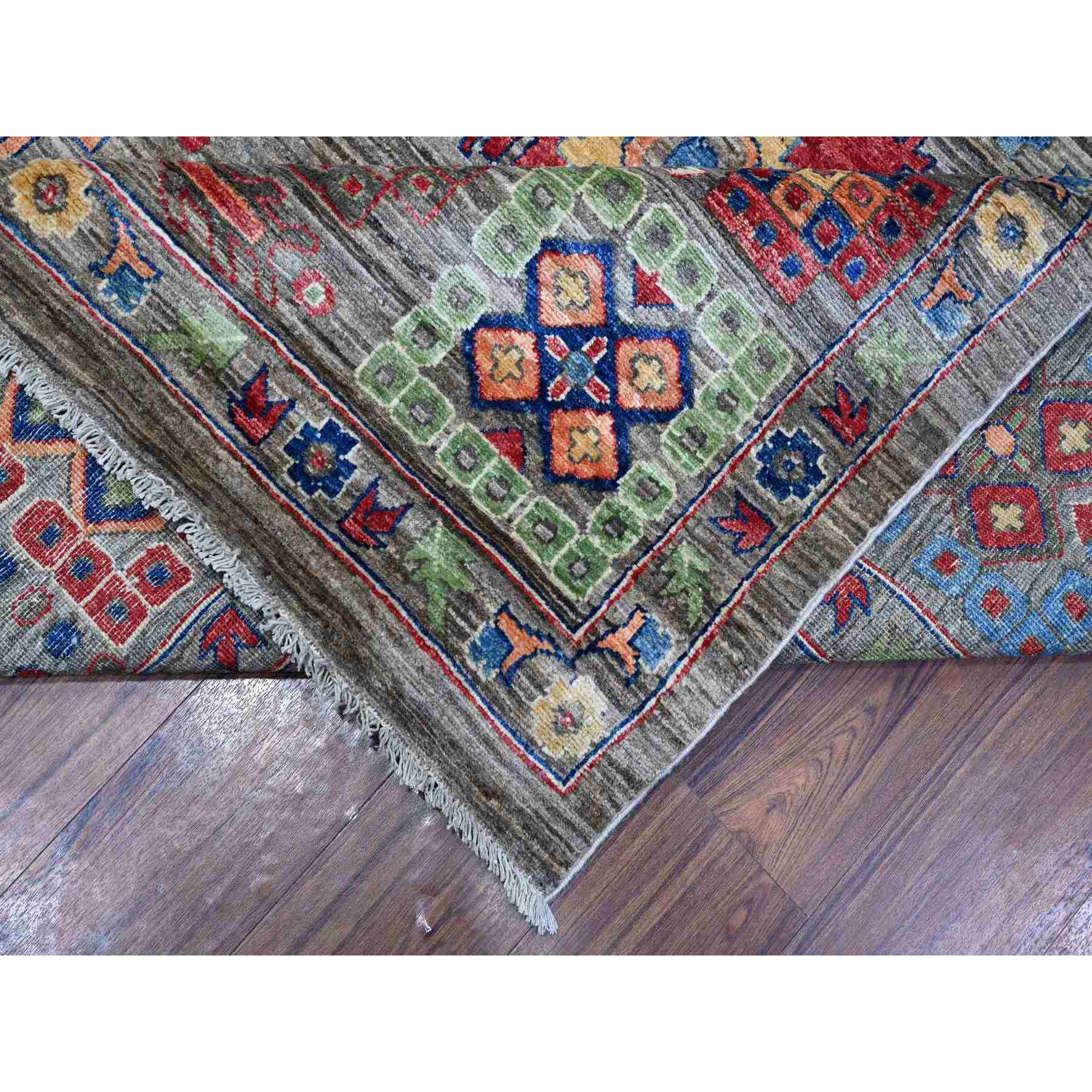 Oushak-And-Peshawar-Hand-Knotted-Rug-444065