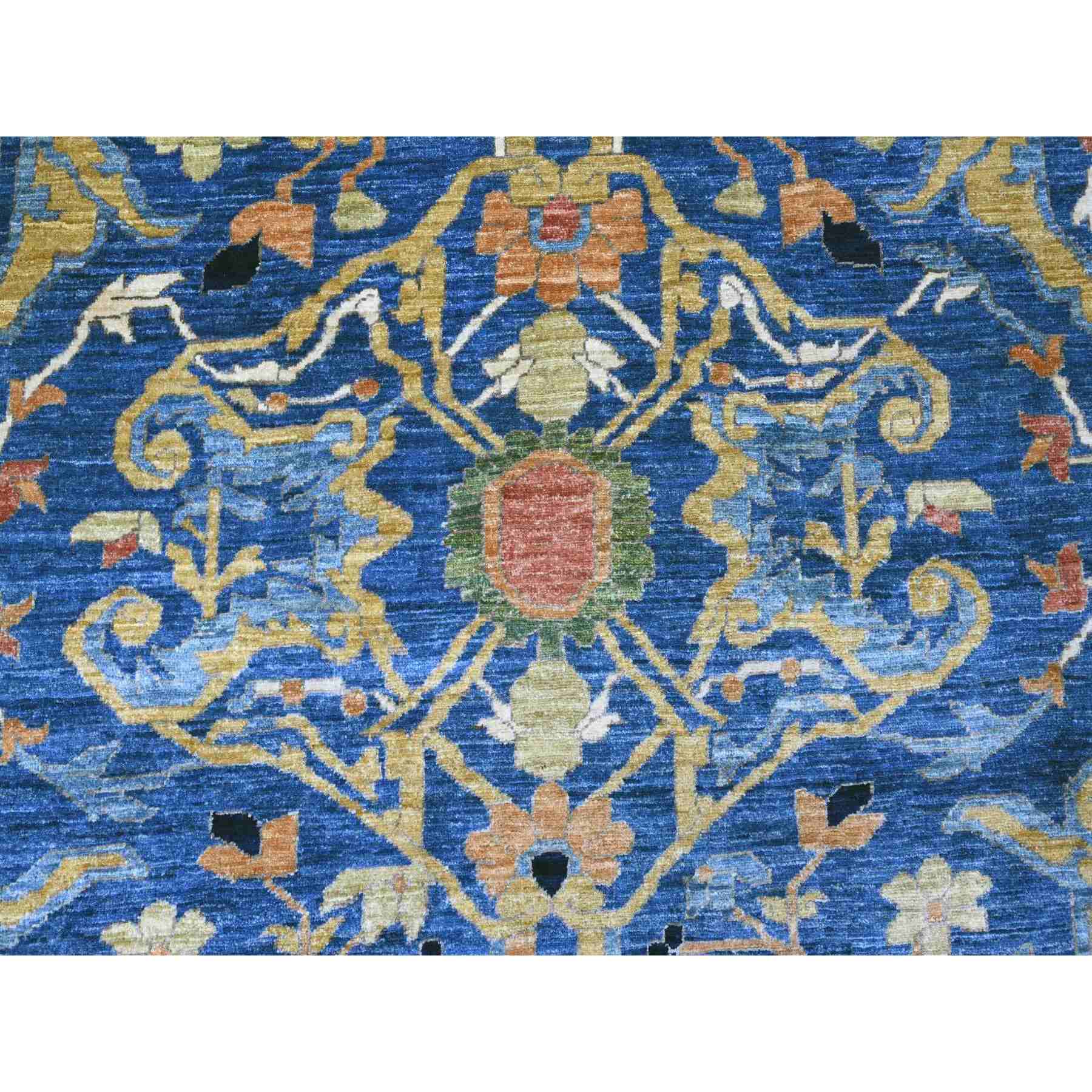 Oushak-And-Peshawar-Hand-Knotted-Rug-444070