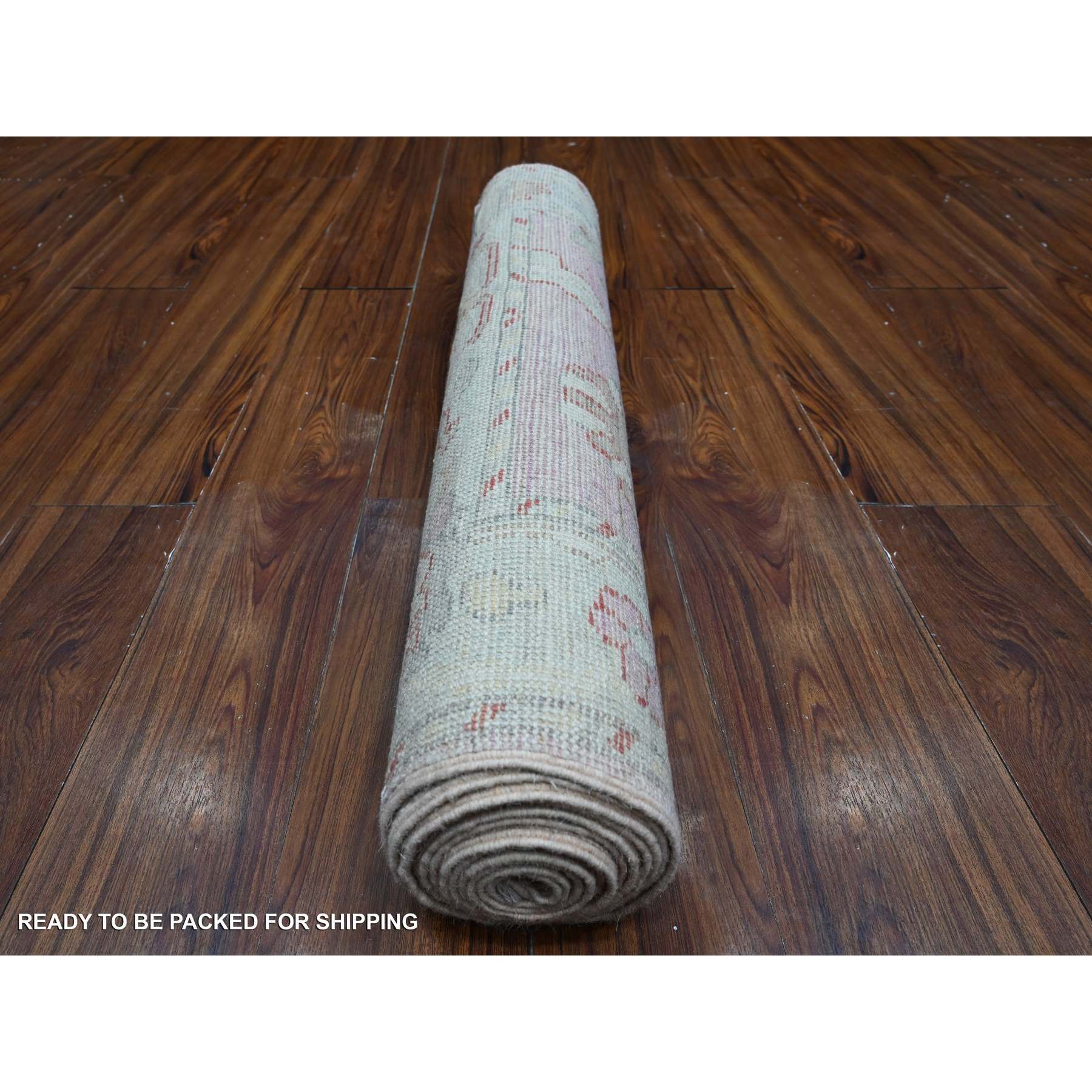 Oushak-And-Peshawar-Hand-Knotted-Rug-444105